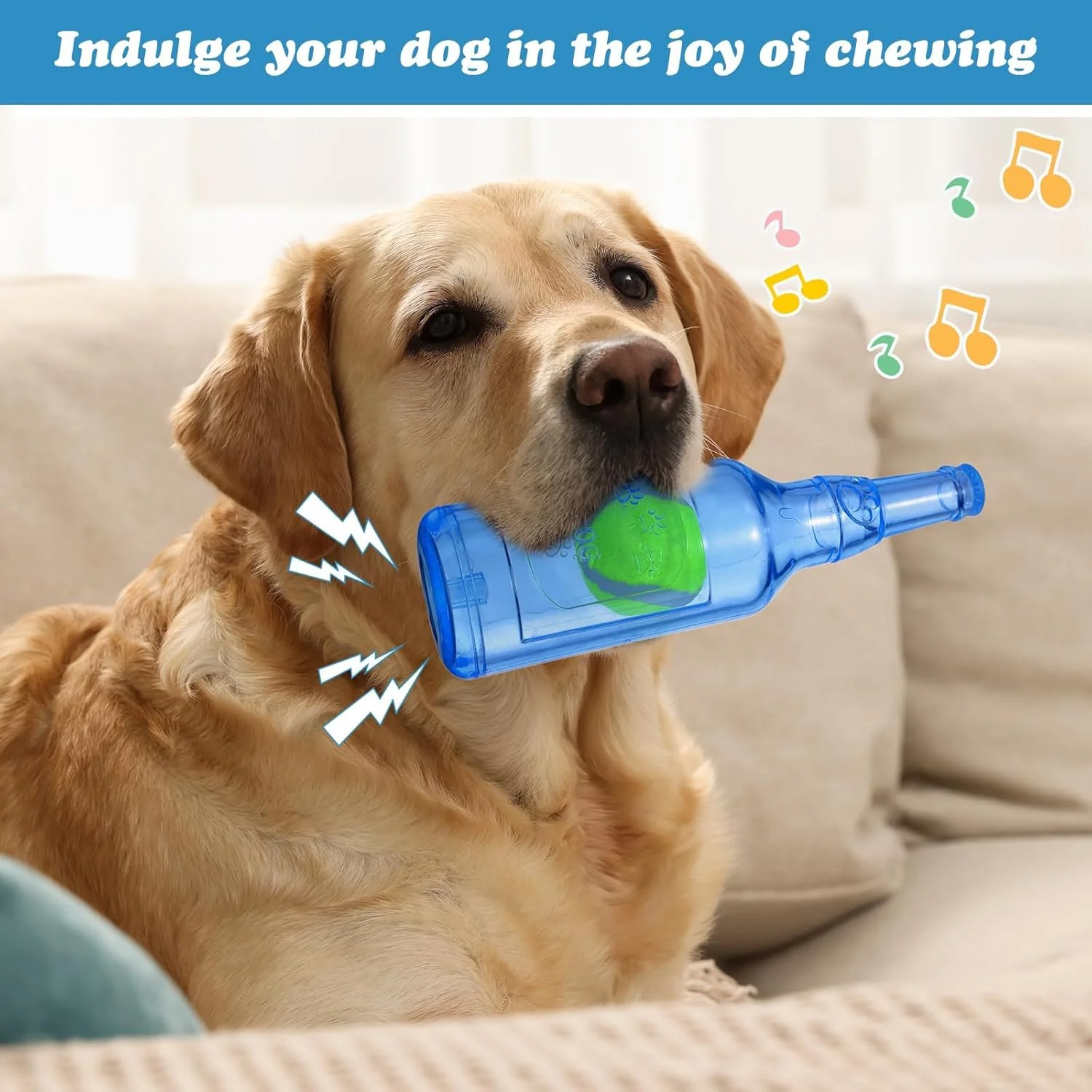 اسباب بازی سگ جیرجیر کننده برای جویدن تهاجمی، اسباب بازی سگ بطری آب، اسباب بازی سگ بطری استخر آبی نشکن، اسباب بازی های جویدنی سگ با طراحی ایمنی برای ورزش و همراهی سگ های کوچک/متوسط/بزرگ اسباب بازی سگ جیرجیر کننده برای جویدن تهاجمی، اسباب بازی سگ بطری آب، اسباب بازی سگ بطری استخر آبی نشکن، اسباب بازی های جویدنی سگ با طراحی ایمنی برای ورزش و همراهی سگ های کوچک/متوسط/بزرگ