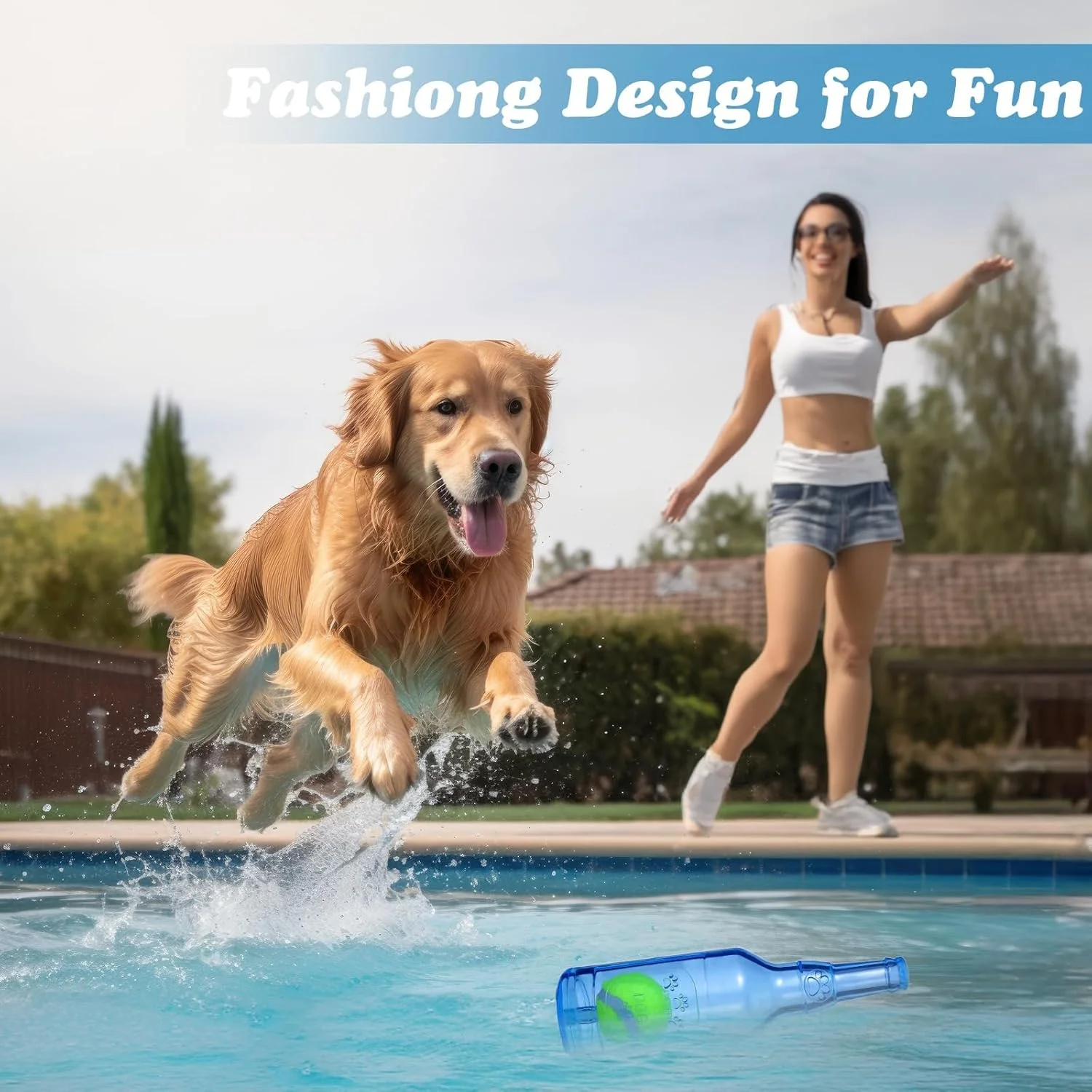 اسباب بازی سگ جیرجیر کننده برای جویدن تهاجمی، اسباب بازی سگ بطری آب، اسباب بازی سگ بطری استخر آبی نشکن، اسباب بازی های جویدنی سگ با طراحی ایمنی برای ورزش و همراهی سگ های کوچک/متوسط/بزرگ اسباب بازی سگ جیرجیر کننده برای جویدن تهاجمی، اسباب بازی سگ بطری آب، اسباب بازی سگ بطری استخر آبی نشکن، اسباب بازی های جویدنی سگ با طراحی ایمنی برای ورزش و همراهی سگ های کوچک/متوسط/بزرگ