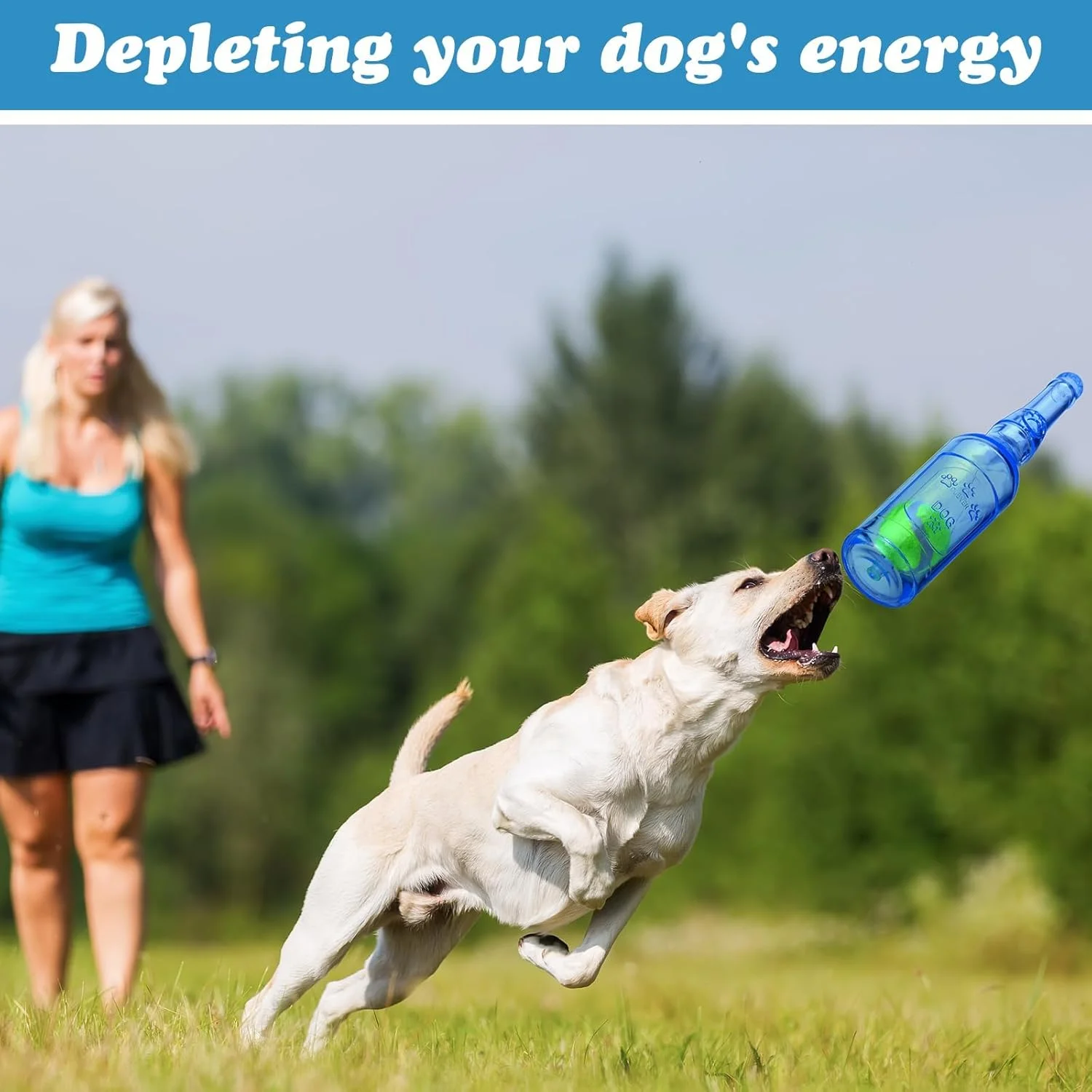 اسباب بازی سگ جیرجیر کننده برای جویدن تهاجمی، اسباب بازی سگ بطری آب، اسباب بازی سگ بطری استخر آبی نشکن، اسباب بازی های جویدنی سگ با طراحی ایمنی برای ورزش و همراهی سگ های کوچک/متوسط/بزرگ اسباب بازی سگ جیرجیر کننده برای جویدن تهاجمی، اسباب بازی سگ بطری آب، اسباب بازی سگ بطری استخر آبی نشکن، اسباب بازی های جویدنی سگ با طراحی ایمنی برای ورزش و همراهی سگ های کوچک/متوسط/بزرگ