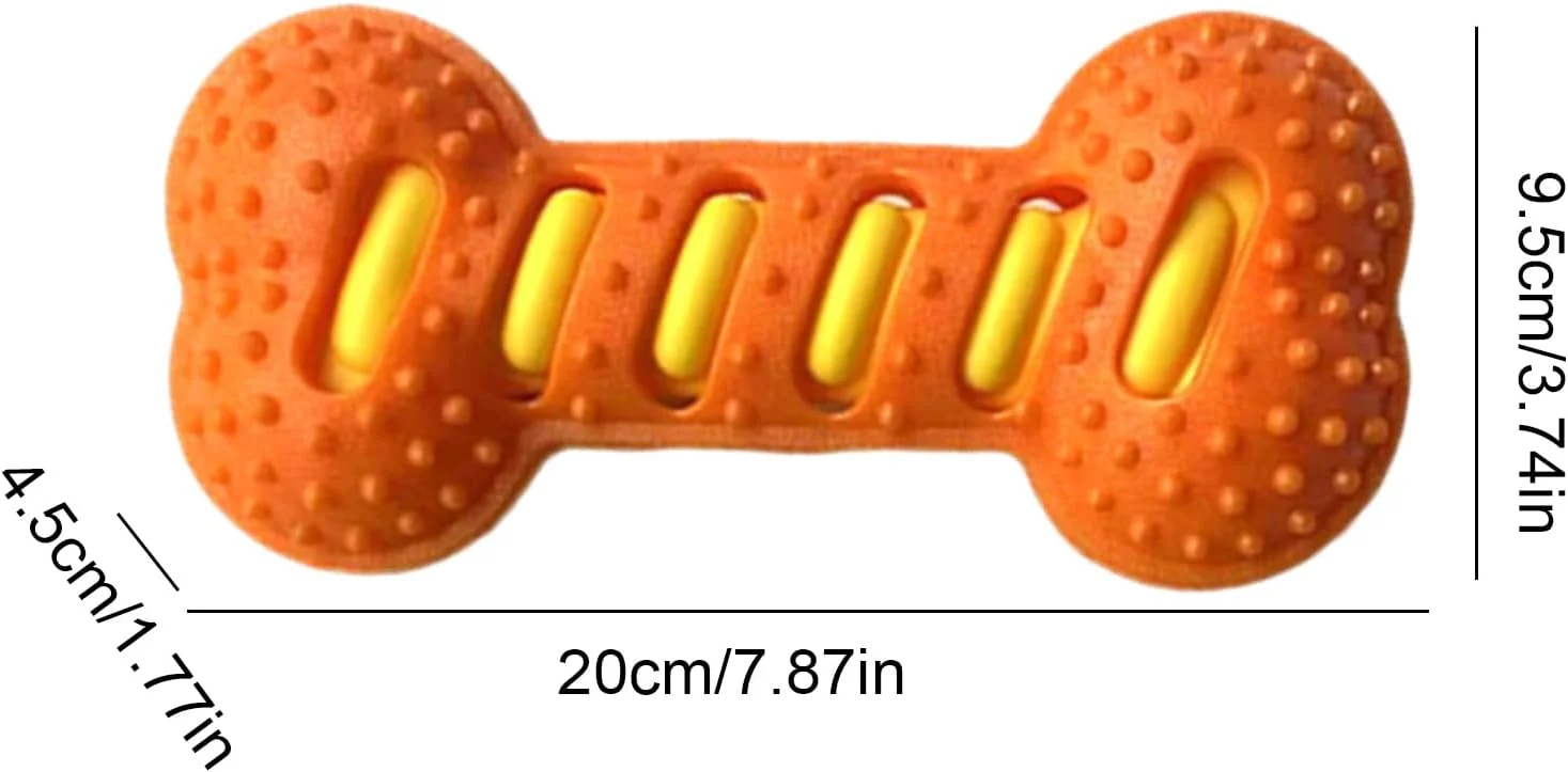 اسباب بازی سگ جیرجیر کننده | استخوان اسباب بازی سگ، حیوان خانگی را مشغول نگه می دارد، بازی سرگرم کننده آرامش بخش برای دندان درآوردن، جویدن، بازی تعاملی، آموزش، پاداش، رفع خستگی