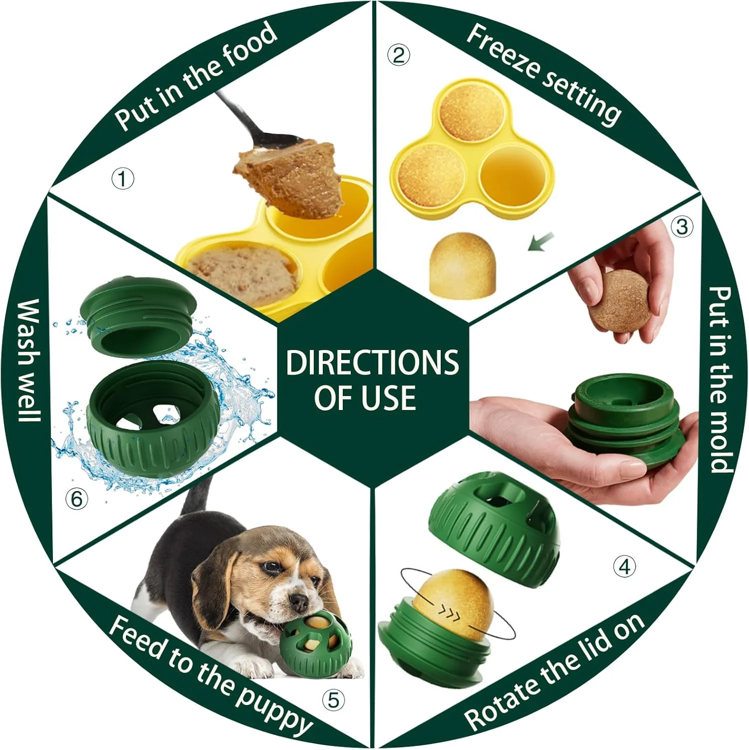 اسباب بازی جویدنی سگ Sobirdos، 2 عدد، همراه با قالب سینی سیلیکونی، توپ های اسنک غذای سگ منجمد، قالب های سیلیکونی تشویقی سگ، اسباب بازی های لاستیکی قابل پر کردن و انجماد، توپ های سبز و قالب های زرد اسباب بازی جویدنی سگ Sobirdos، 2 عدد، همراه با قالب سینی سیلیکونی، توپ های اسنک غذای سگ منجمد، قالب های سیلیکونی تشویقی سگ، اسباب بازی های لاستیکی قابل پر کردن و انجماد، توپ های سبز و قالب های زرد