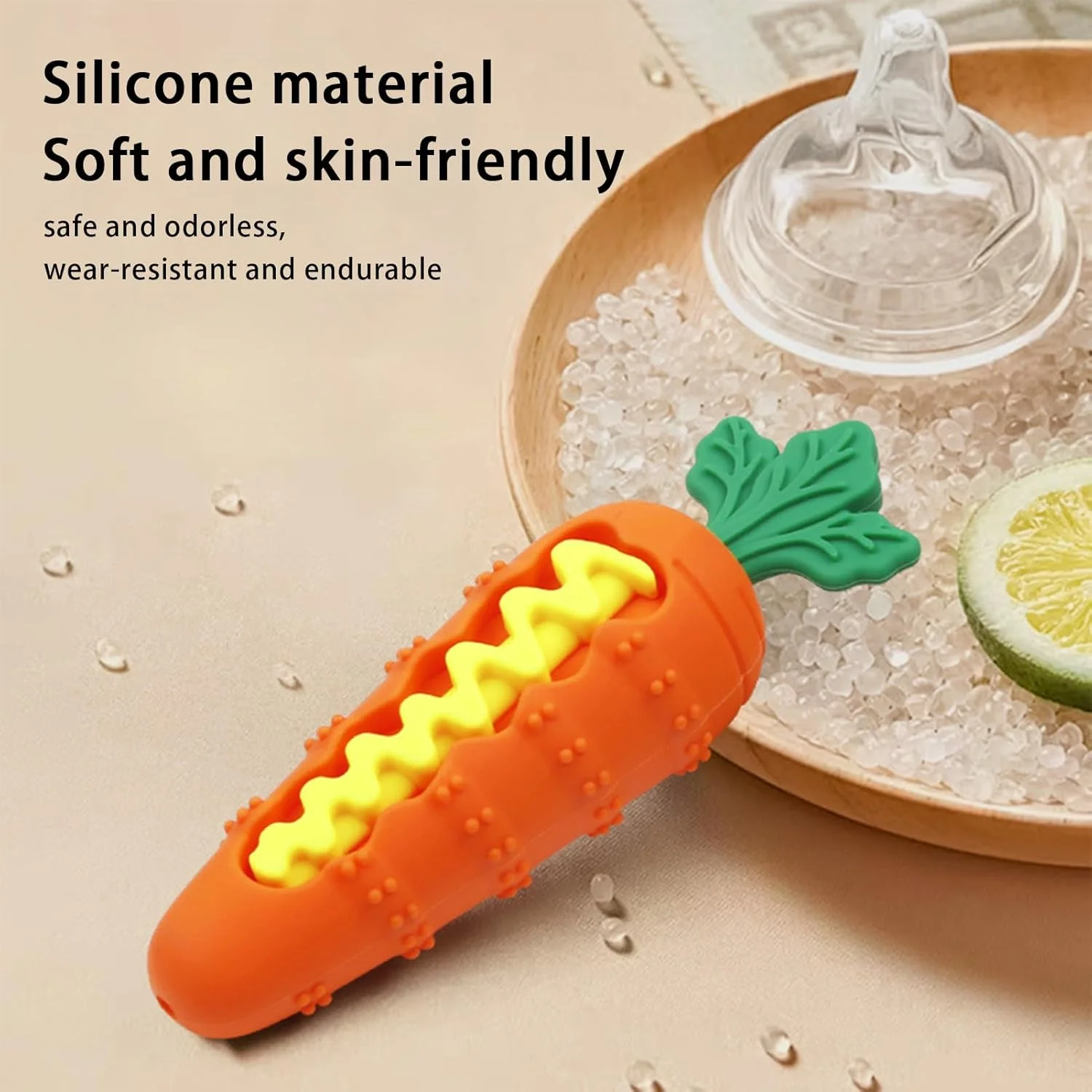 اسباب بازی پازلی غذای آهسته سگ | اسباب بازی های دندانی سیلیکونی جیر جیر کننده برای توله سگ | طراحی هویجی شکل، اسباب بازی دندان گیر غذای آهسته توله سگ، لوازم حیوانات خانگی برای سگ های کوچک و متوسط اسباب بازی پازلی غذای آهسته سگ | اسباب بازی های دندانی سیلیکونی جیر جیر کننده برای توله سگ | طراحی هویجی شکل، اسباب بازی دندان گیر غذای آهسته توله سگ، لوازم حیوانات خانگی برای سگ های کوچک و متوسط