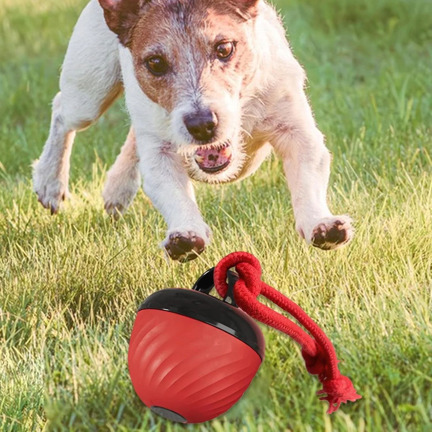 اسباب بازی توپ غلتان سگ - اسباب بازی دندان گیر توپ غلتان حیوانات خانگی - 3 حالت بازی تعاملی هوشمند سگ برای دندان درآوردن، کاهش بی حوصلگی، جویدن پرخاشگرانه، سرگرم کردن