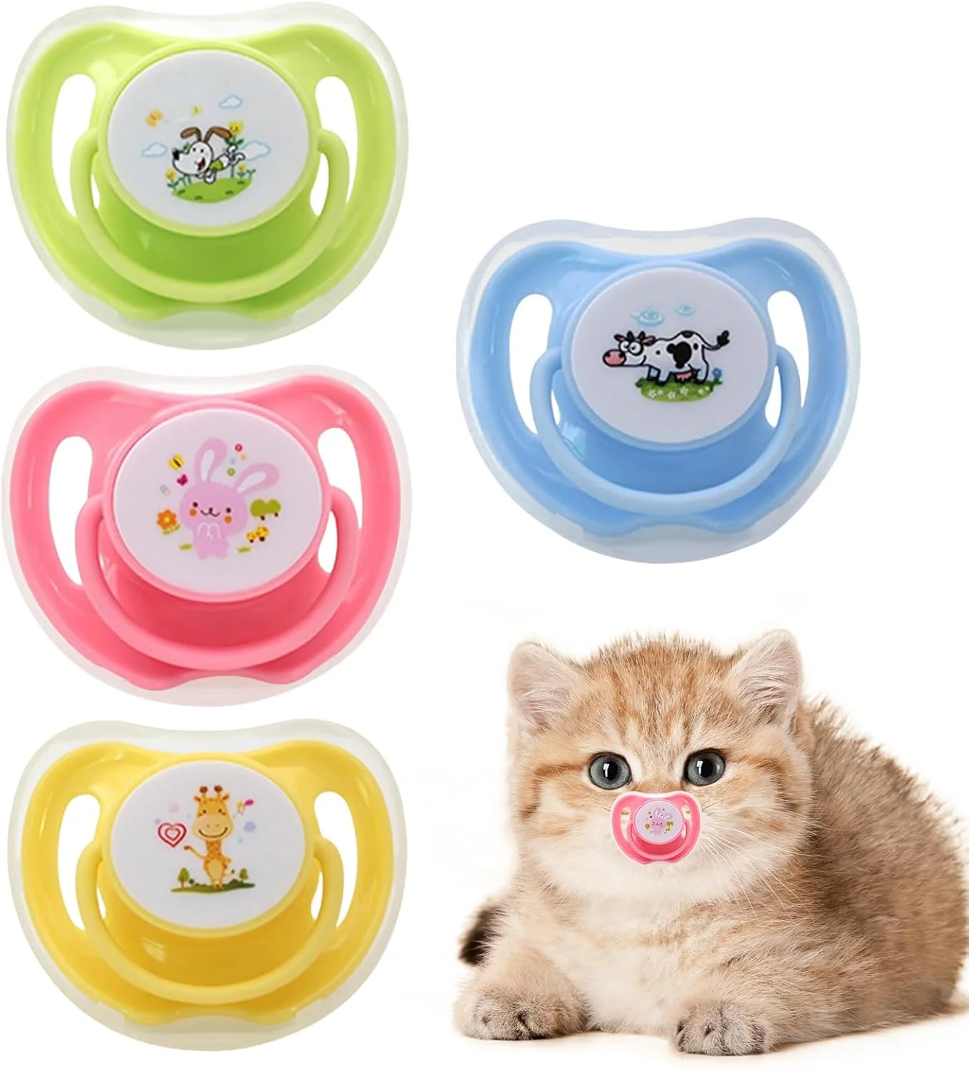 پستانک گربه برای بچه گربه ها | پستانک سیلیکونی برای حیوانات خانگی، اسباب بازی جویدنی سیلیکونی به شکل پروانه، لوازم دندان درآوردن برای حیوانات خانگی، مناسب برای زمان چرت زدن و خواب پستانک گربه برای بچه گربه ها | پستانک سیلیکونی برای حیوانات خانگی، اسباب بازی جویدنی سیلیکونی به شکل پروانه، لوازم دندان درآوردن برای حیوانات خانگی، مناسب برای زمان چرت زدن و خواب