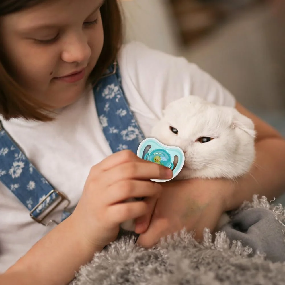 پستانک برای سگ های کوچک - پستانک های تسکین دهنده برای جویدن بچه گربه، اسباب بازی دندانی سیلیکونی راه حل های شیر خوردن حیوانات خانگی برای گربه ها و سگ های کوچک مسافرت در خانه