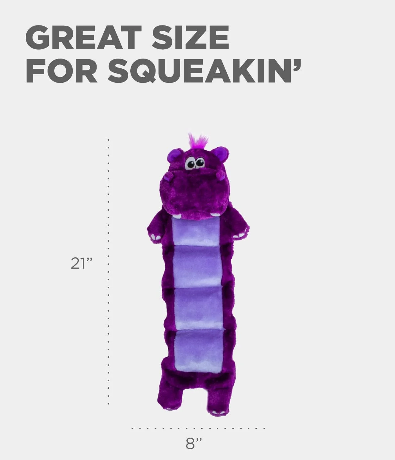 اسباب بازی سگ پولیشی Outward Hound Squeaker Palz Invincibles، 5 عدد صدای جیر جیر، طرح اسب آبی