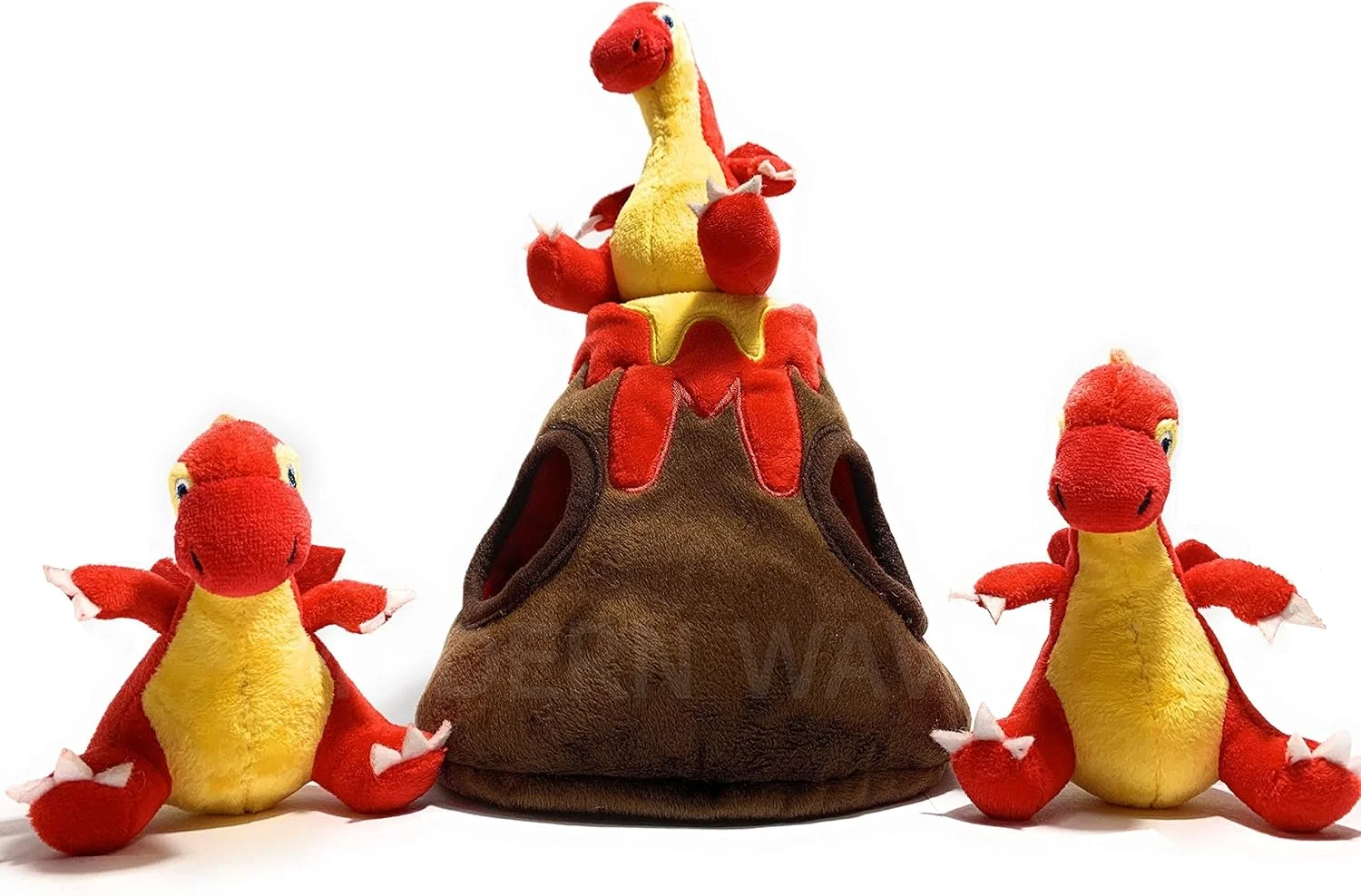 موج مدرن - اسباب بازی سگ مخملی جیر جیر کننده - اسباب بازی پازلی تعاملی قایم موشک سنجابی برای سگ ها، سایز متوسط (آتشفشان و اژدها) موج مدرن - اسباب بازی سگ مخملی جیر جیر کننده - اسباب بازی پازلی تعاملی قایم موشک سنجابی برای سگ ها، سایز متوسط (آتشفشان و اژدها)