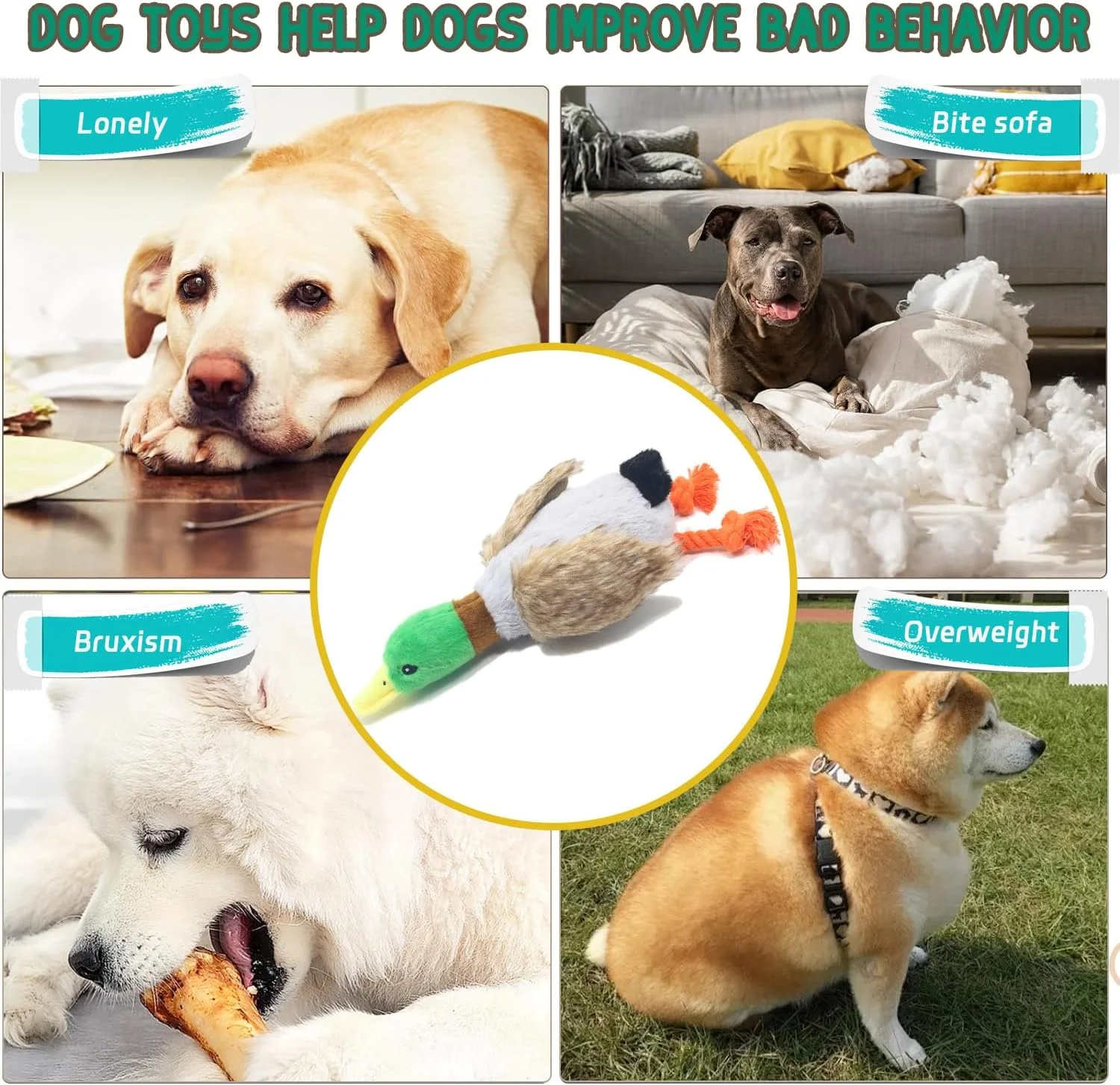 اسباب بازی سگ ماسرو، 2 عدد اسباب بازی جویدنی سگ اردک برای جویدن تهاجمی، اسباب بازی توله سگ با کاغذ چروک و صدای جیر جیر، اسباب بازی تعاملی طناب کشی برای نژادهای کوچک، متوسط و بزرگ اسباب بازی سگ ماسرو، 2 عدد اسباب بازی جویدنی سگ اردک برای جویدن تهاجمی، اسباب بازی توله سگ با کاغذ چروک و صدای جیر جیر، اسباب بازی تعاملی طناب کشی برای نژادهای کوچک، متوسط و بزرگ