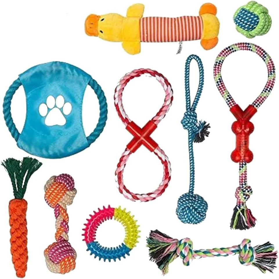 اسباب بازی های سگ Labeol، اسباب بازی های جویدنی توله سگ از 8 هفتگی، پنبه طبیعی، تعاملی، 10 تکه، اسباب بازی های طناب سگ سخت و مقاوم برای سگ های قوی اسباب بازی های سگ Labeol، اسباب بازی های جویدنی توله سگ از 8 هفتگی، پنبه طبیعی، تعاملی، 10 تکه، اسباب بازی های طناب سگ سخت و مقاوم برای سگ های قوی