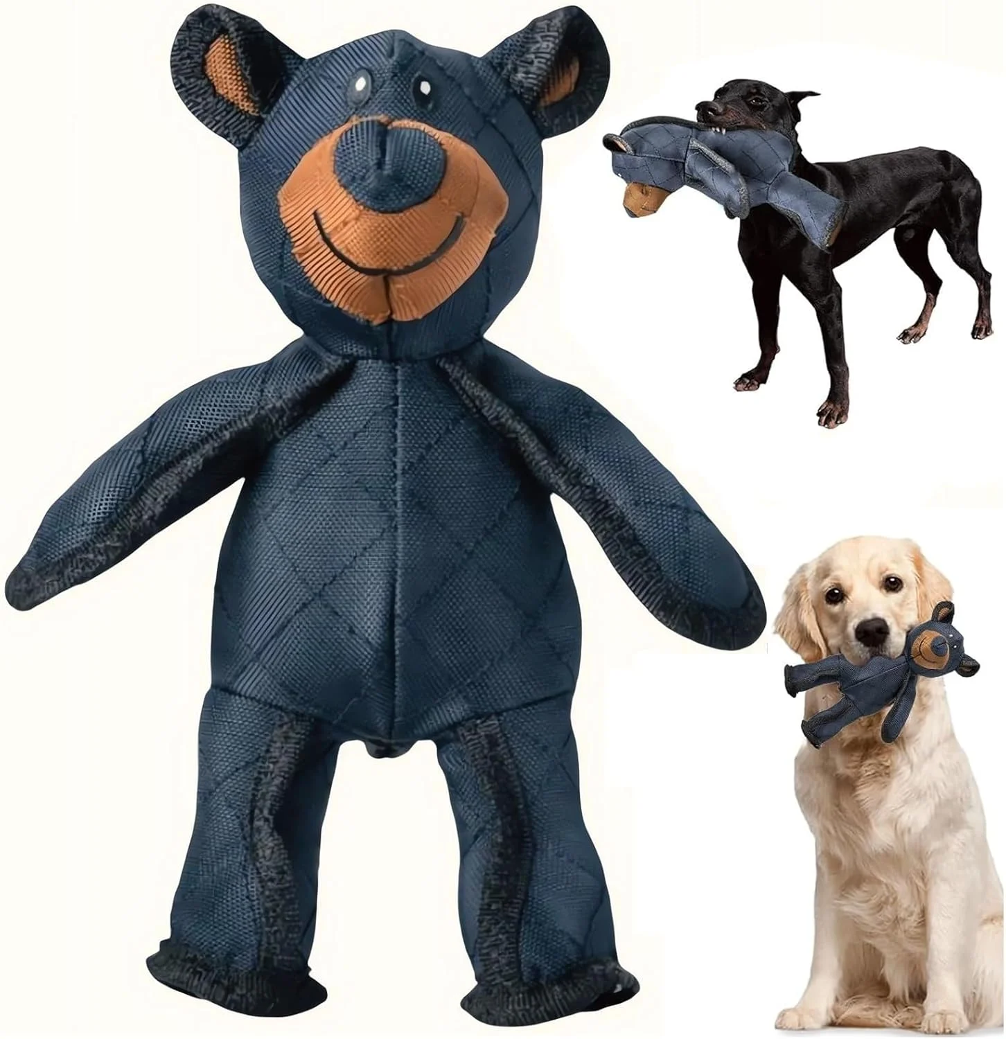 اسباب بازی سگ خرسی نشکن KOWVOWZ 2.0، اسباب بازی های خرسی غیرقابل تخریب برای جویدن تهاجمی، اسباب بازی های سگ تدی بادوام و سنگین برای نژادهای بزرگ