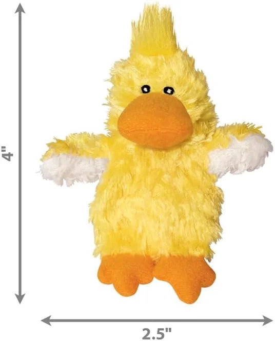 اسباب بازی سگ اردک صدادار با الیاف کم KONG - دارای صدای اضافی - مناسب برای سگ های کوچک