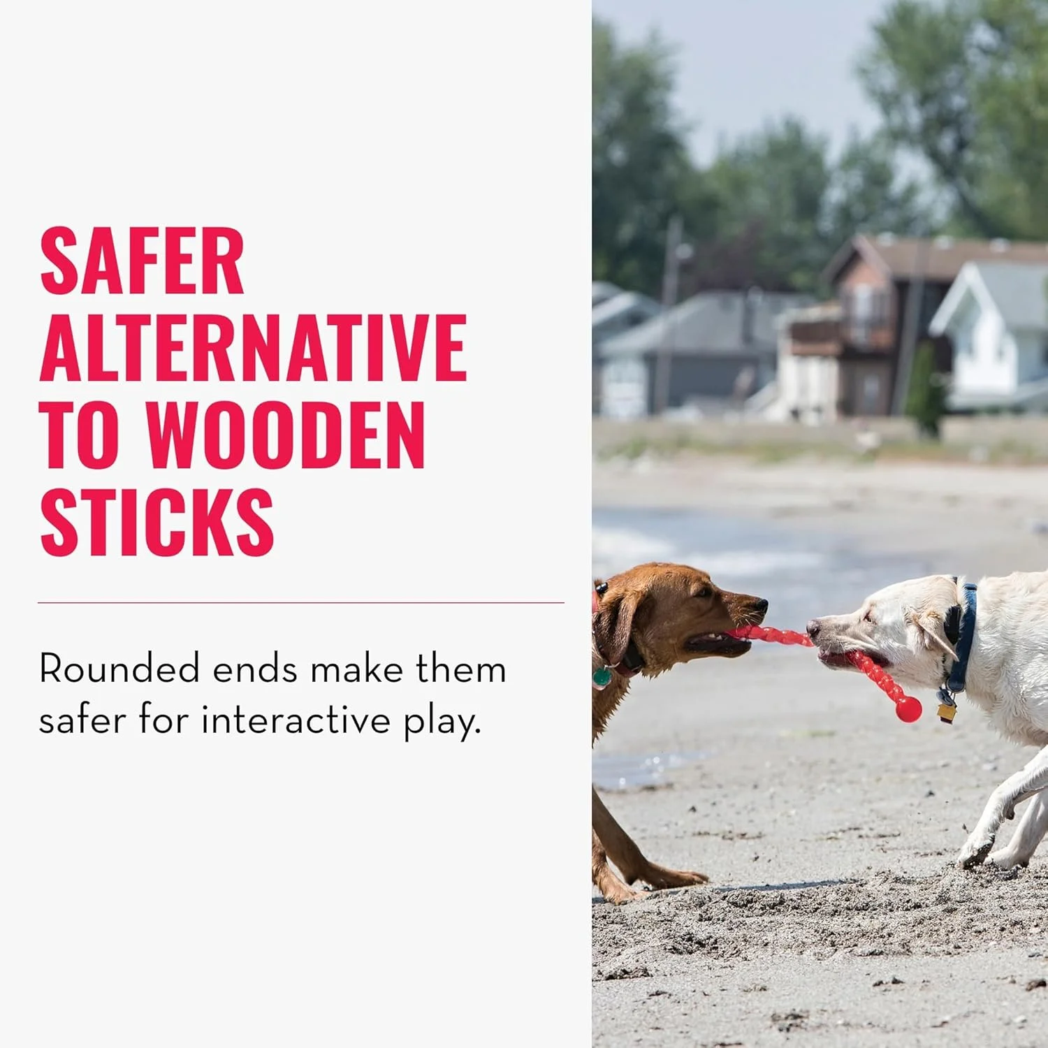 اسباب بازی پرتاب و بازی سگ KONG - SafeStix - اسباب بازی قوی و انعطاف پذیر با مواد ایمن و بادوام (رنگ های مختلف) - برای سگ های کوچک اسباب بازی پرتاب و بازی سگ KONG - SafeStix - اسباب بازی قوی و انعطاف پذیر با مواد ایمن و بادوام (رنگ های مختلف) - برای سگ های کوچک