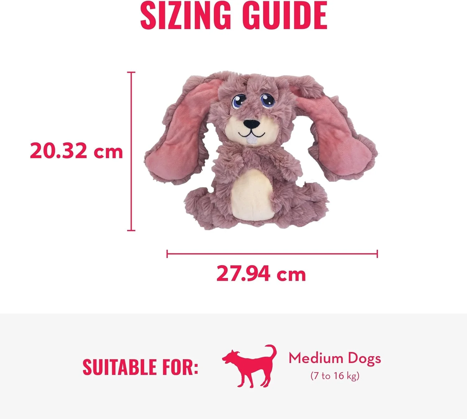 اسباب بازی سگ کانگ مدل Scrumplez، خرگوش سایز متوسط اسباب بازی سگ کانگ مدل Scrumplez، خرگوش سایز متوسط