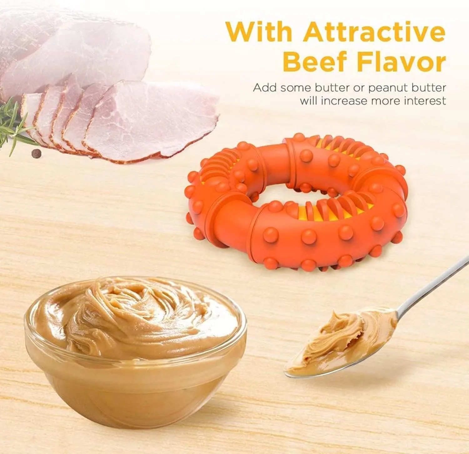 اسباب بازی جویدنی سگ خزنا، اسباب بازی های سگ با بافت لاستیکی طبیعی بسیار بادوام برای همه سگ های بزرگ و توله سگ های تهاجمی، سرگرم کننده برای جویدن، مراقبت از دندان، آموزش، دندان درآوردن (نارنجی) اسباب بازی جویدنی سگ خزنا، اسباب بازی های سگ با بافت لاستیکی طبیعی بسیار بادوام برای همه سگ های بزرگ و توله سگ های تهاجمی، سرگرم کننده برای جویدن، مراقبت از دندان، آموزش، دندان درآوردن (نارنجی)