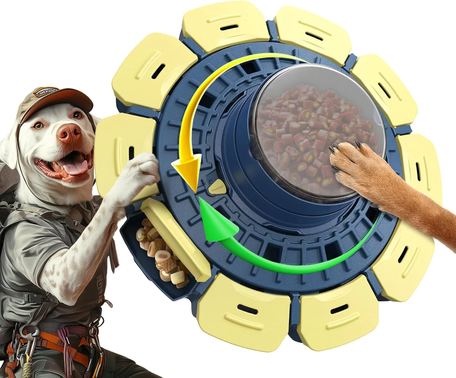 اسباب بازی های پازلی پیشرفته KADTC برای سگ های کوچک/متوسط/بزرگ باهوش، سطح 3 در 1، پازل های غذایی تعاملی چالش برانگیز، آموزش هوش شناختی، تحریک ذهنی مغز، بازی های فکری