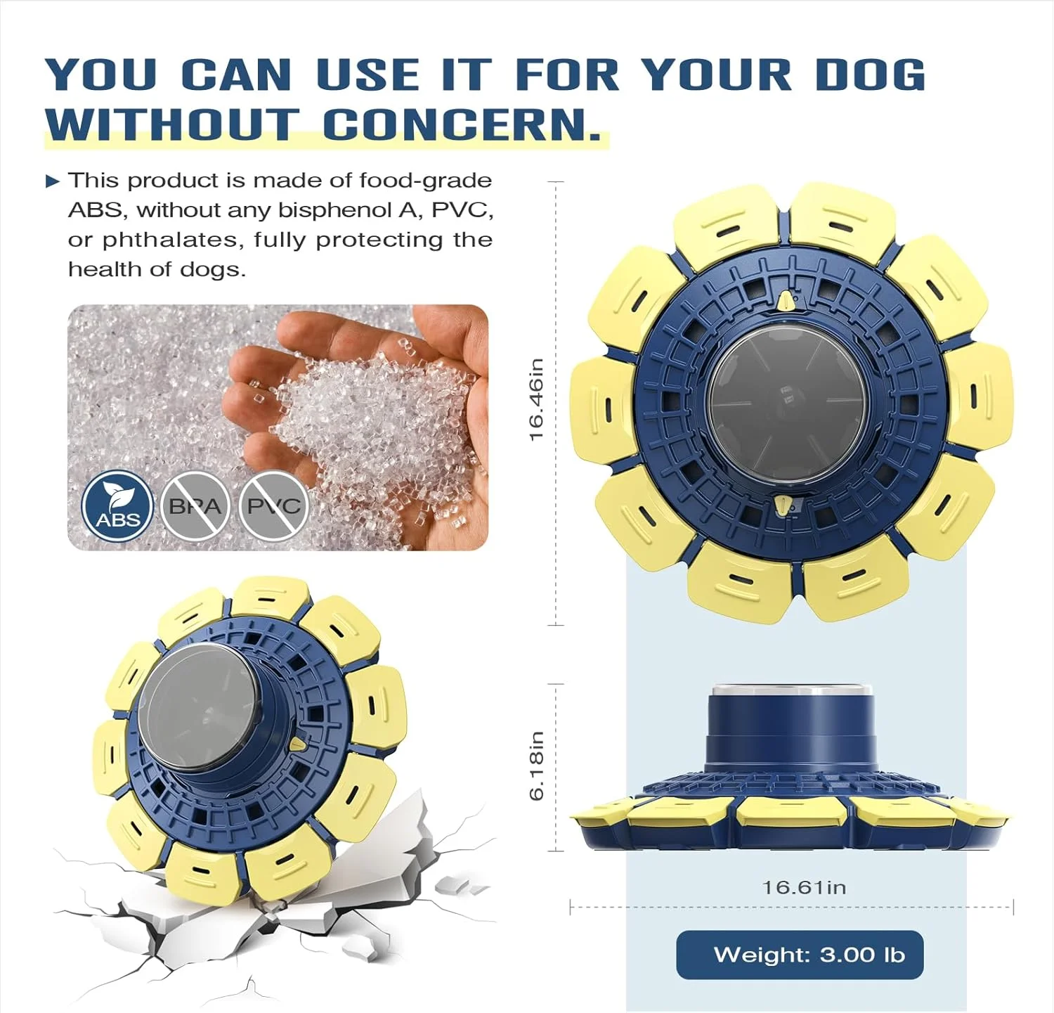 اسباب بازی های پازلی پیشرفته KADTC برای سگ های کوچک/متوسط/بزرگ باهوش، سطح 3 در 1، پازل های غذایی تعاملی چالش برانگیز، آموزش هوش شناختی، تحریک ذهنی مغز، بازی های فکری