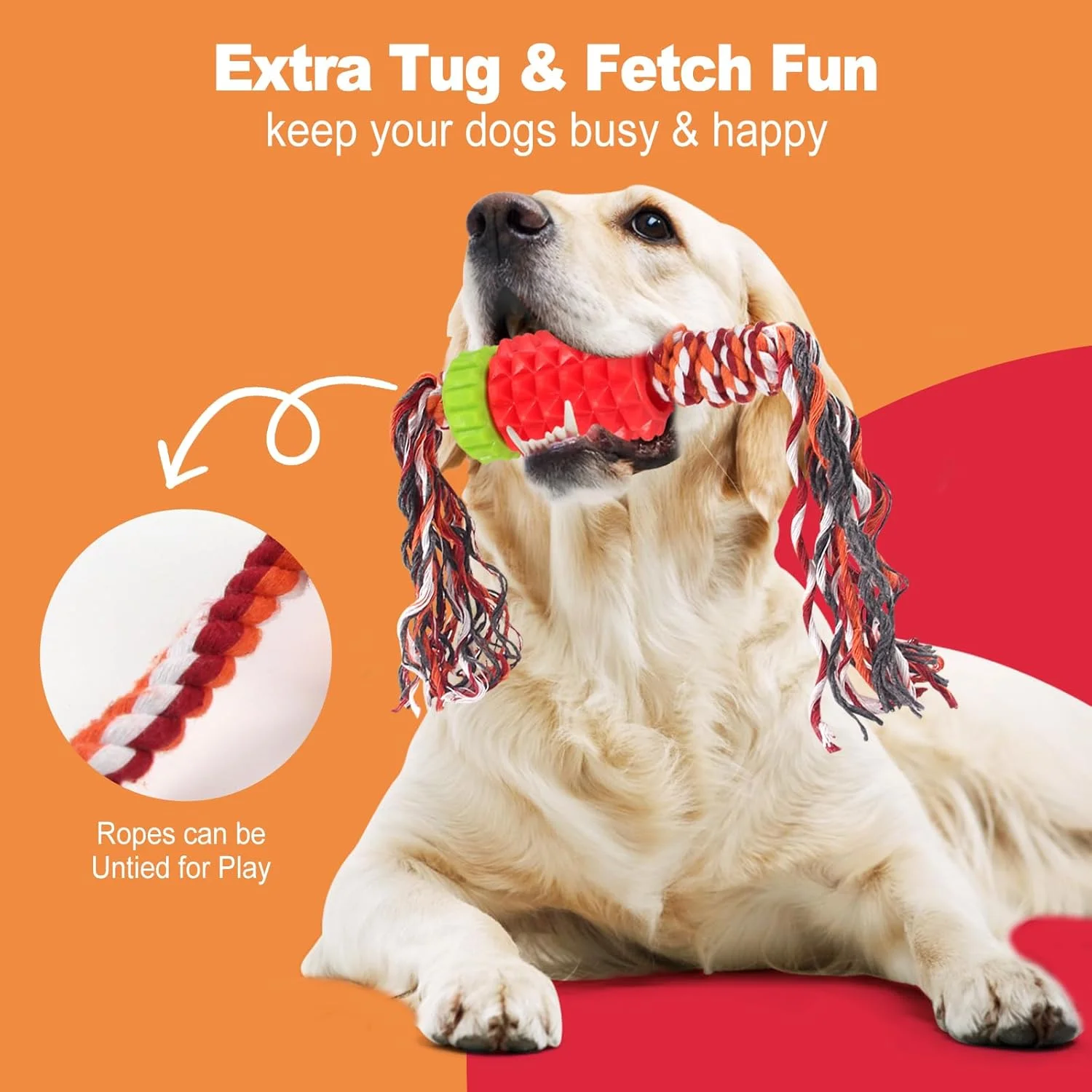 اسباب بازی جویدنی سگ Joyfia با طناب برای جویدن تهاجمی، پخش کننده تشویقی، اسباب بازی تمیز کننده دندان سگ برای نژادهای کوچک، متوسط و بزرگ، اسباب بازی کششی تعاملی سگ برای سگ های پرانرژی، اسباب بازی دندان آسیاب توله سگ اسباب بازی جویدنی سگ Joyfia با طناب برای جویدن تهاجمی، پخش کننده تشویقی، اسباب بازی تمیز کننده دندان سگ برای نژادهای کوچک، متوسط و بزرگ، اسباب بازی کششی تعاملی سگ برای سگ های پرانرژی، اسباب بازی دندان آسیاب توله سگ