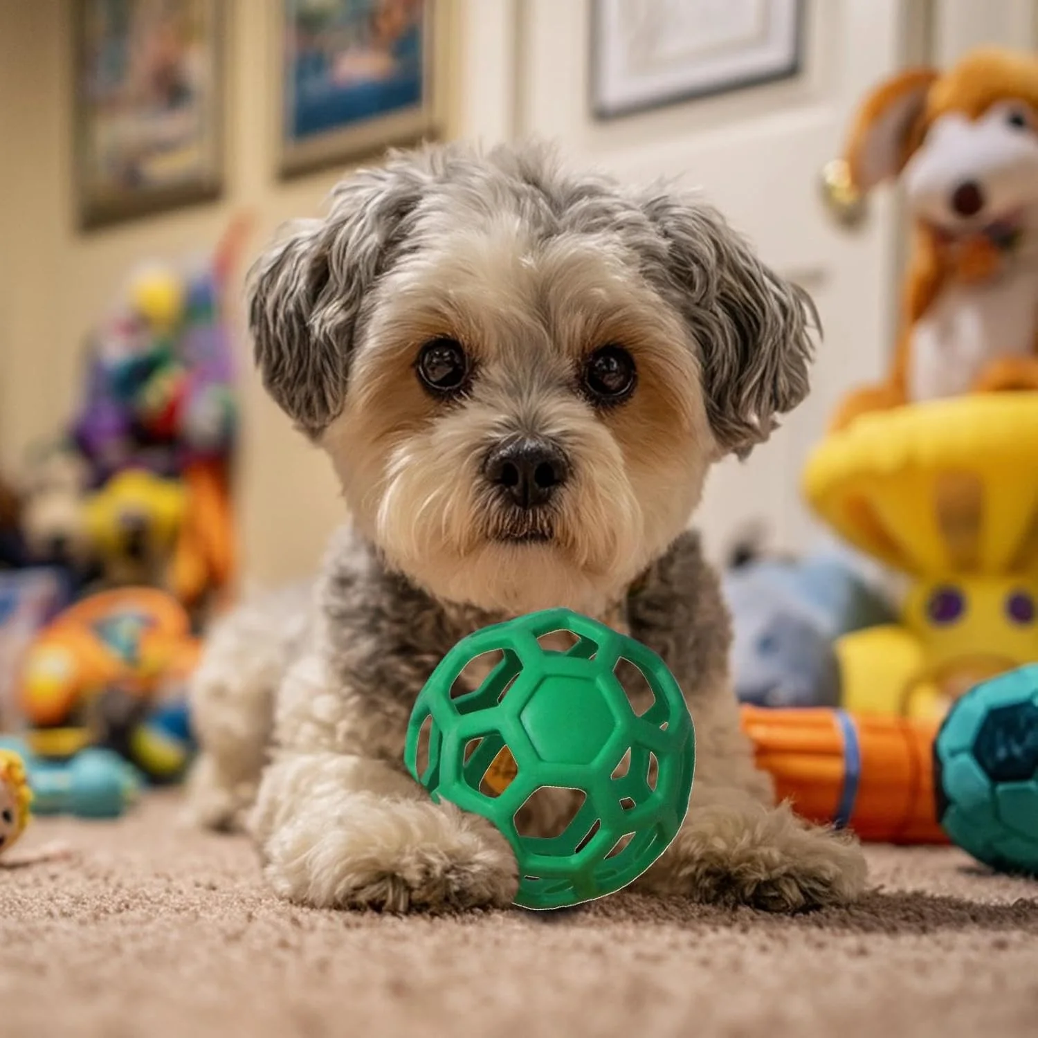 توپ بازی تعاملی سگ | توپ الاستیک حیوانات خانگی، بازی پرش بلند لاستیکی تعاملی برای آموزش بازی، آوردن، جویدن، سرگرمی در فضای داخلی، ورزش، دندان درآوردن در فضای باز توپ بازی تعاملی سگ | توپ الاستیک حیوانات خانگی، بازی پرش بلند لاستیکی تعاملی برای آموزش بازی، آوردن، جویدن، سرگرمی در فضای داخلی، ورزش، دندان درآوردن در فضای باز