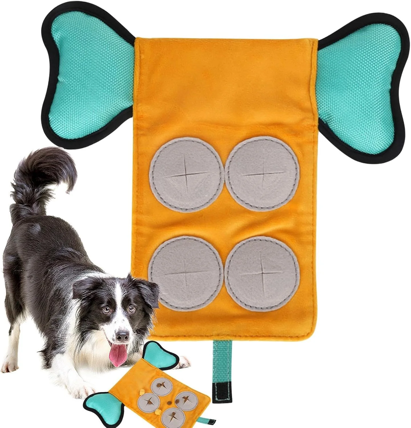 اسباب بازی های تعاملی پخش کننده تشویقی سگ، اسباب بازی های پازلی سگ پخش کننده تشویقی | بازی های پازلی لوازم حیوانات خانگی صدادار برای تحریک ذهنی سالم دندان درآوردن سگ های کوچک، متوسط و بزرگ