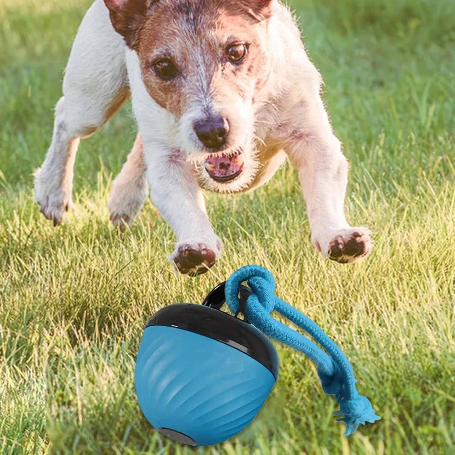 توپ بازی تعاملی سگ، توپ اسباب بازی هوشمند چرخشی حیوانات خانگی | بازی تعاملی خلاقانه سگ با 3 حالت برای کاهش بی حوصلگی، دندان درآوردن، آموزش، داخل خانه، خارج از خانه