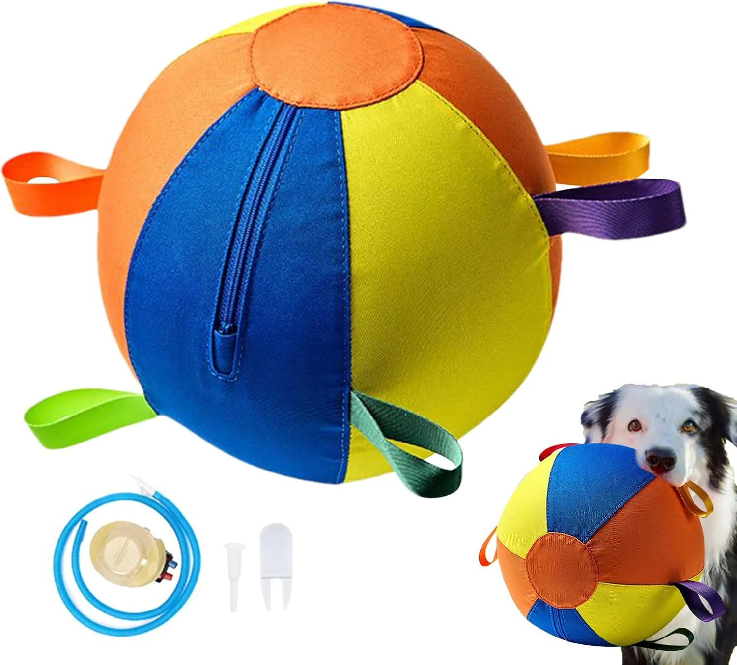 توپ بازی سگ، توپ بازی تعاملی حیوانات خانگی برای توله سگ، مقاوم در برابر گاز گرفتن، مناسب برای تمرینات استخر آب در فضای باز، توله سگ های پرخاشگر، مناسب برای هدیه کریسمس و تولد توپ بازی سگ، توپ بازی تعاملی حیوانات خانگی برای توله سگ، مقاوم در برابر گاز گرفتن، مناسب برای تمرینات استخر آب در فضای باز، توله سگ های پرخاشگر، مناسب برای هدیه کریسمس و تولد