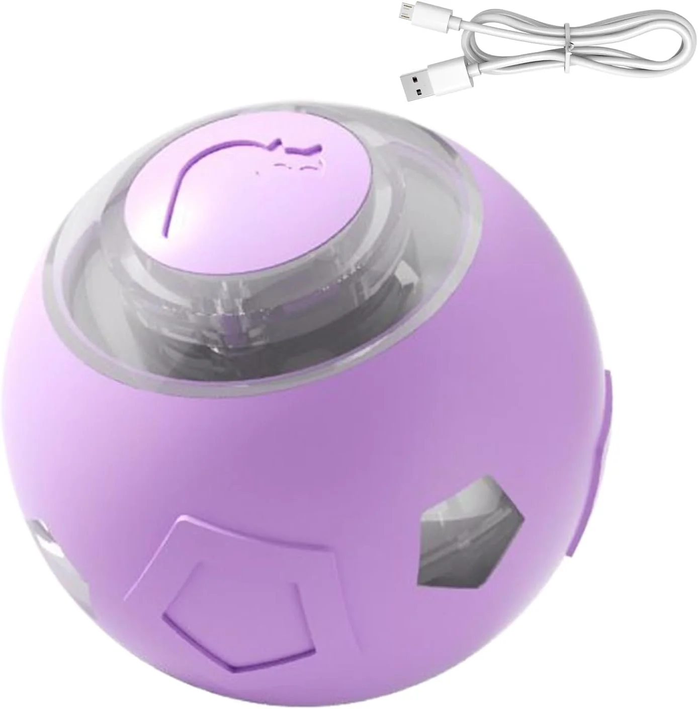 توپ تعاملی برای سگ ها - اسباب بازی هوشمند گربه، اسباب بازی های تعاملی سگ - لوازم حیوانات خانگی هوشمند قابل شارژ با چراغ های LED، بازی های توله سگ برای رفع بی حوصلگی، اسباب بازی غنی سازی گربه