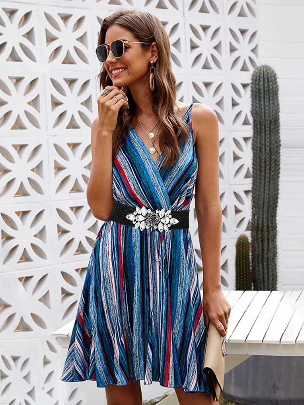 کمربند کشی پهن زنانه، کمربندهای کمری کشی، کمربند سگک دار، کمربندهای زنانه برای لباس