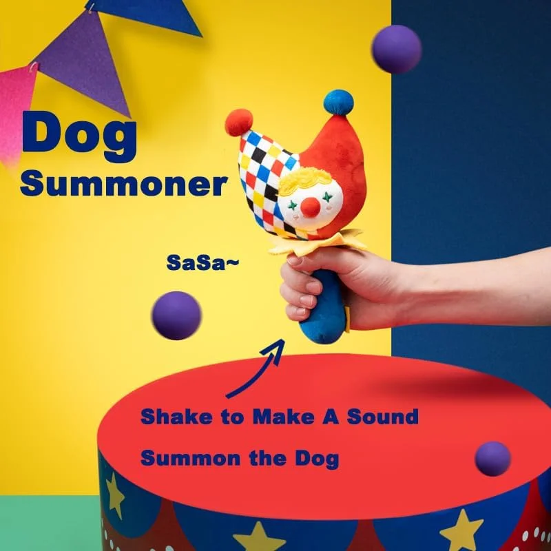 ست اسباب بازی تعاملی سگ هات تومیتو، 2 بسته اسباب بازی جویدنی پولیشی با طرح سیرک، نرم، سرگرم کننده و جذاب برای سگ های کوچک و متوسط ست اسباب بازی تعاملی سگ هات تومیتو، 2 بسته اسباب بازی جویدنی پولیشی با طرح سیرک، نرم، سرگرم کننده و جذاب برای سگ های کوچک و متوسط