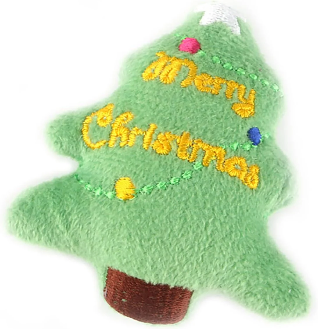 اسباب بازی نرم و مخملی عمومی کریسمس، اسباب بازی جویدنی حیوانات خانگی دوست داشتنی و مقاوم در برابر گاز گرفتن با دوخت ظریف، مناسب برای بازی در خانه (درخت کریسمس)
