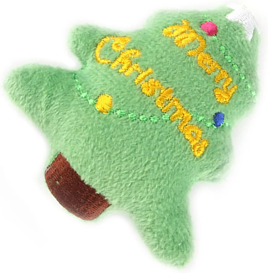 اسباب بازی نرم و مخملی عمومی کریسمس، اسباب بازی جویدنی حیوانات خانگی دوست داشتنی و مقاوم در برابر گاز گرفتن با دوخت ظریف، مناسب برای بازی در خانه (درخت کریسمس)