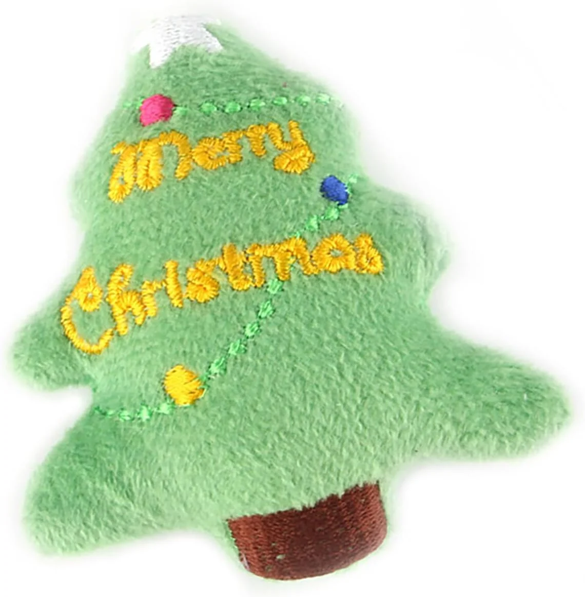 اسباب بازی نرم و مخملی عمومی کریسمس، اسباب بازی جویدنی حیوانات خانگی دوست داشتنی و مقاوم در برابر گاز گرفتن با دوخت ظریف، مناسب برای بازی در خانه (درخت کریسمس)