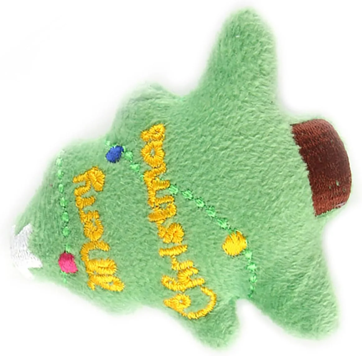 اسباب بازی نرم و مخملی عمومی کریسمس، اسباب بازی جویدنی حیوانات خانگی دوست داشتنی و مقاوم در برابر گاز گرفتن با دوخت ظریف، مناسب برای بازی در خانه (درخت کریسمس)