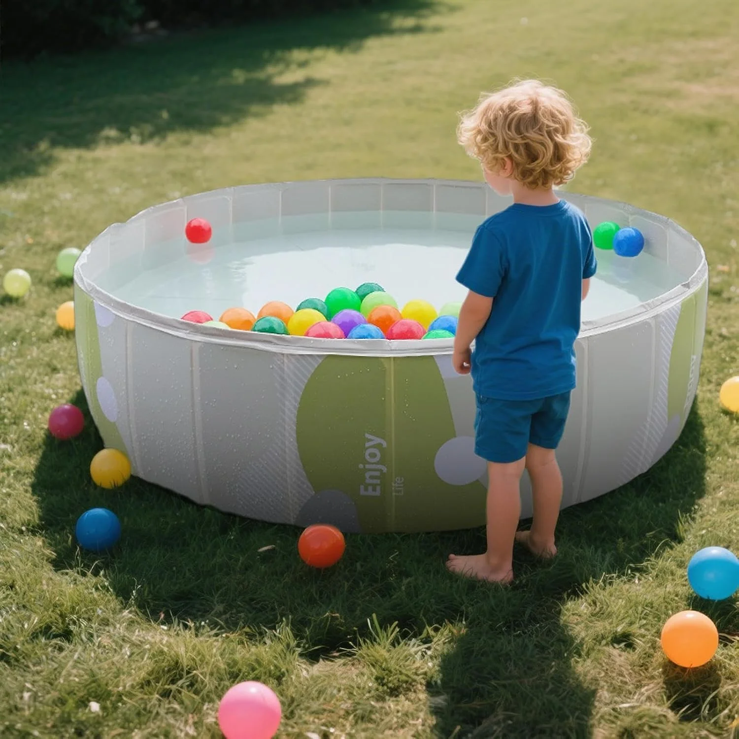 استخر سگ، استخر تاشو حیوانات خانگی، وان حمام پی وی سی گرد غیر بادی قابل حمل برای حمام بزرگسالان و نوزادان، مناسب برای استفاده در ساحل، مدرسه، جمع خانوادگی و عرشه استخر سگ، استخر تاشو حیوانات خانگی، وان حمام پی وی سی گرد غیر بادی قابل حمل برای حمام بزرگسالان و نوزادان، مناسب برای استفاده در ساحل، مدرسه، جمع خانوادگی و عرشه