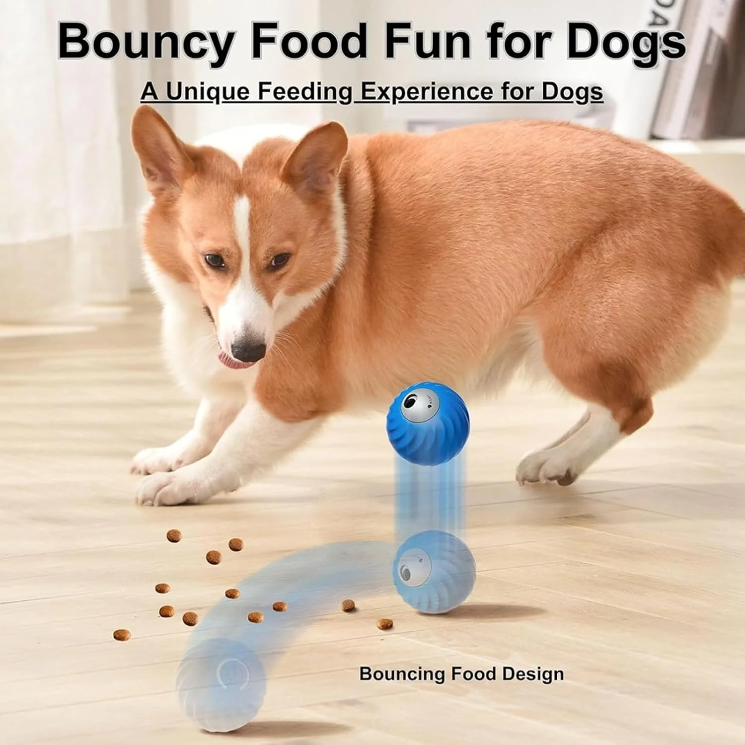 اسباب بازی پخش کننده غذا برای سگ - اسباب بازی جویدنی تعاملی سگ | توپ غنی سازی حیوانات خانگی با روکش پولیشی برای حیوانات کوچک، متوسط و بزرگ در فضای داخلی و خارجی اسباب بازی پخش کننده غذا برای سگ - اسباب بازی جویدنی تعاملی سگ | توپ غنی سازی حیوانات خانگی با روکش پولیشی برای حیوانات کوچک، متوسط و بزرگ در فضای داخلی و خارجی