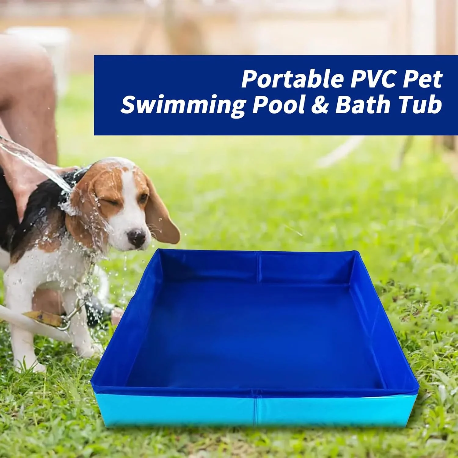 استخر تاشو سگ - وان حمام حیوانات خانگی قابل حمل | استخر گربه و سگ تاشو ضد لغزش برای داخل خانه باغ فضای باز پاسیو کمپینگ بالکن پیک نیک حیاط خلوت