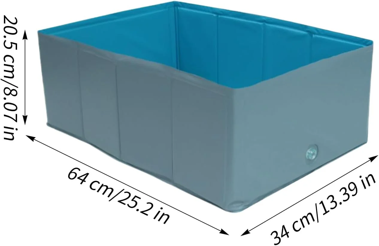 استخر تاشو سگ - استخر شنای حیوانات خانگی PVC - اسباب بازی بادی بازی آبی توله سگ برای خنک شدن در تابستان در فضای باز، باغ، ساحل، حیاط خلوت، کودکان استخر تاشو سگ - استخر شنای حیوانات خانگی PVC - اسباب بازی بادی بازی آبی توله سگ برای خنک شدن در تابستان در فضای باز، باغ، ساحل، حیاط خلوت، کودکان