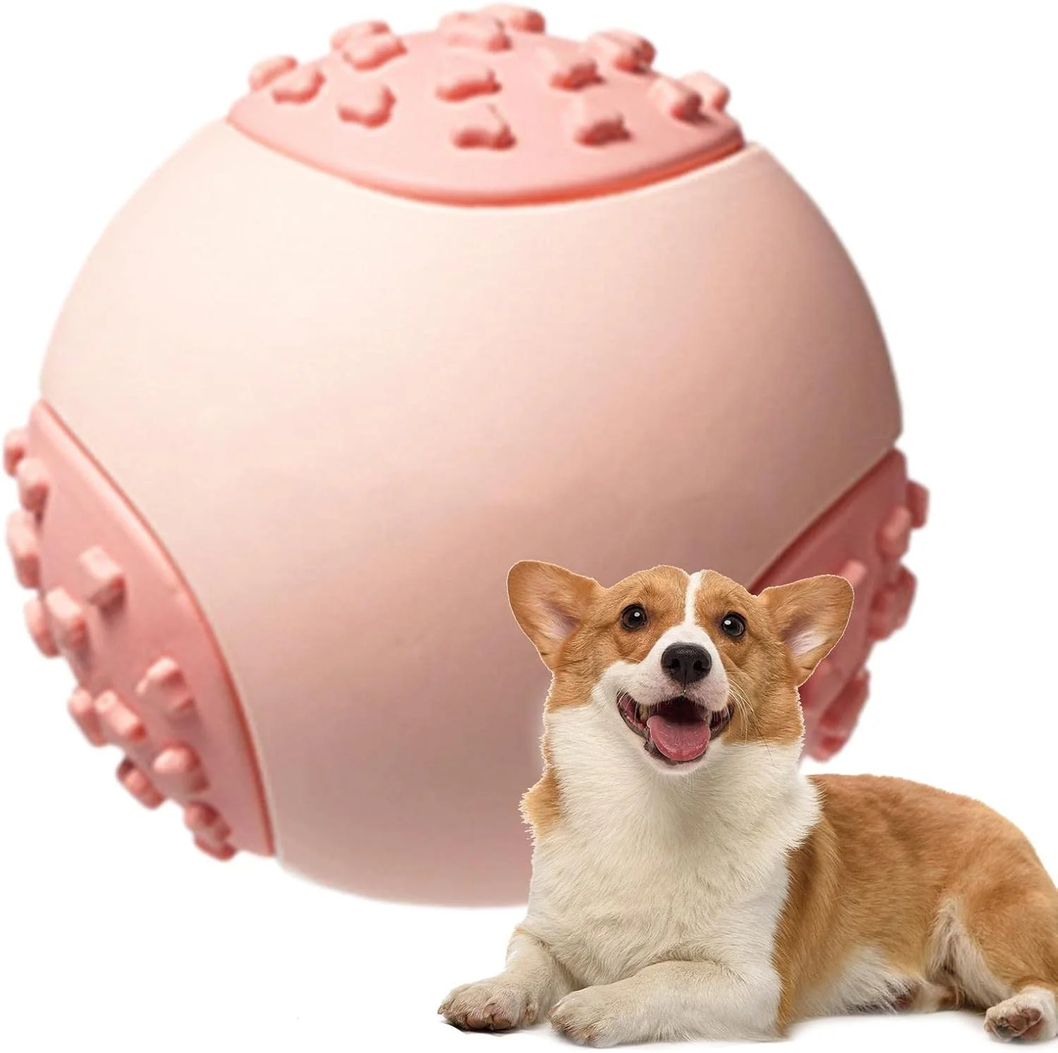 اسباب بازی جویدنی توله سگ، اسباب بازی جویدنی سگ، توپ دندانی شناور توله سگ با شکل منحصر به فرد، اسباب بازی های جویدنی مقاوم در برابر گاز گرفتن برای سگ ها و توله سگ ها