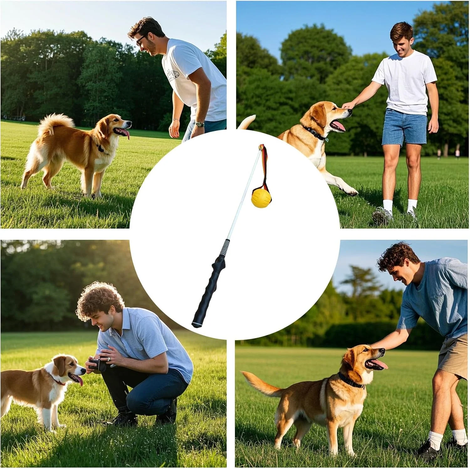 چوب بازی سگ، چوب بازی سگ و توله سگ برای فضای باز - چوب بازی کششی حیوانات خانگی برای استفاده در فضای باز، اسباب بازی آموزشی تعاملی برای تمرین توله سگ