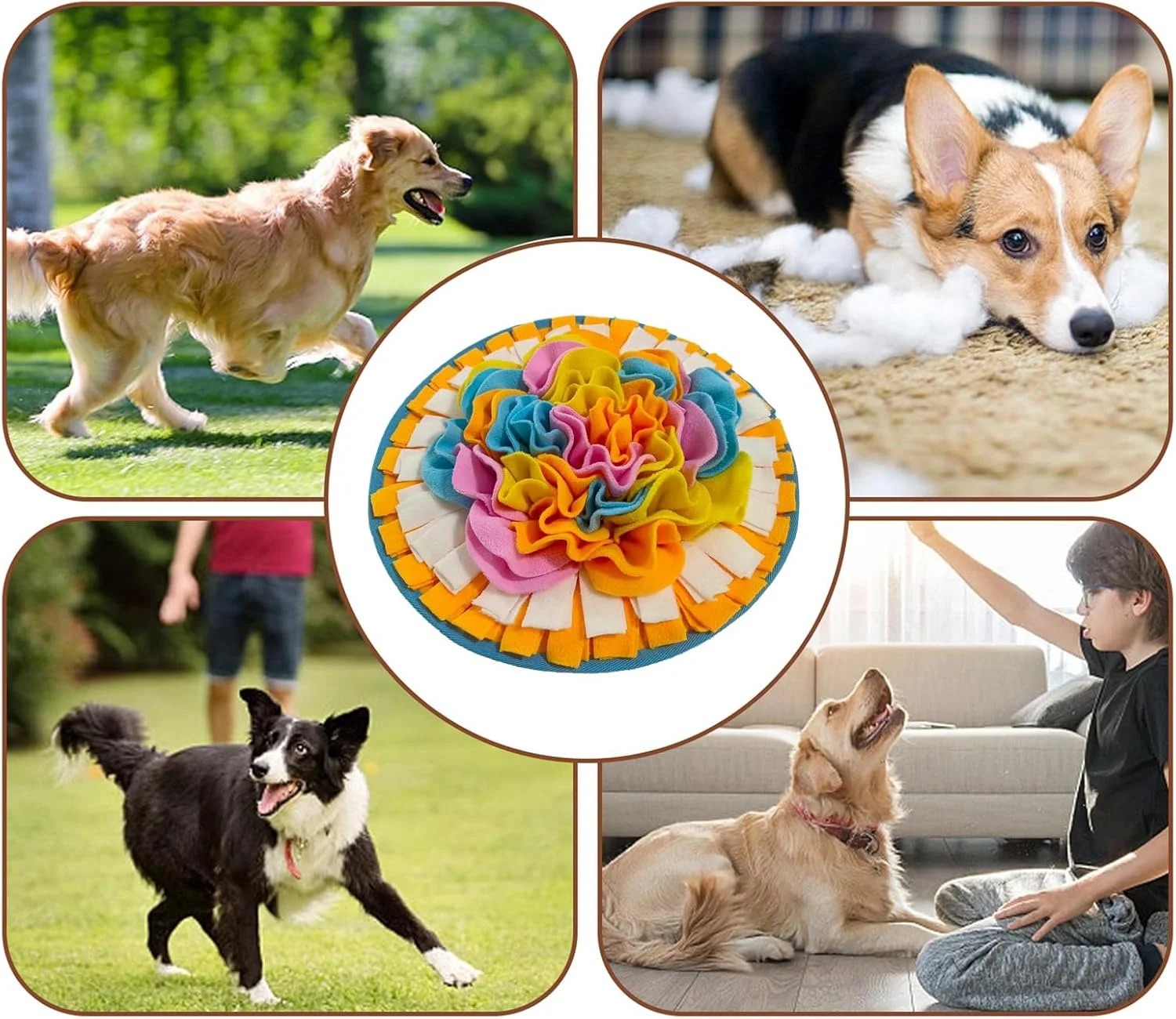 پد بویایی سگ | پد تغذیه تشویقی حیوانات خانگی، اسباب بازی آموزشی تغذیه آهسته توله سگ برای لیسیدن حیوانات در فضای داخلی و خارجی، آموزش جعبه پد بویایی سگ | پد تغذیه تشویقی حیوانات خانگی، اسباب بازی آموزشی تغذیه آهسته توله سگ برای لیسیدن حیوانات در فضای داخلی و خارجی، آموزش جعبه
