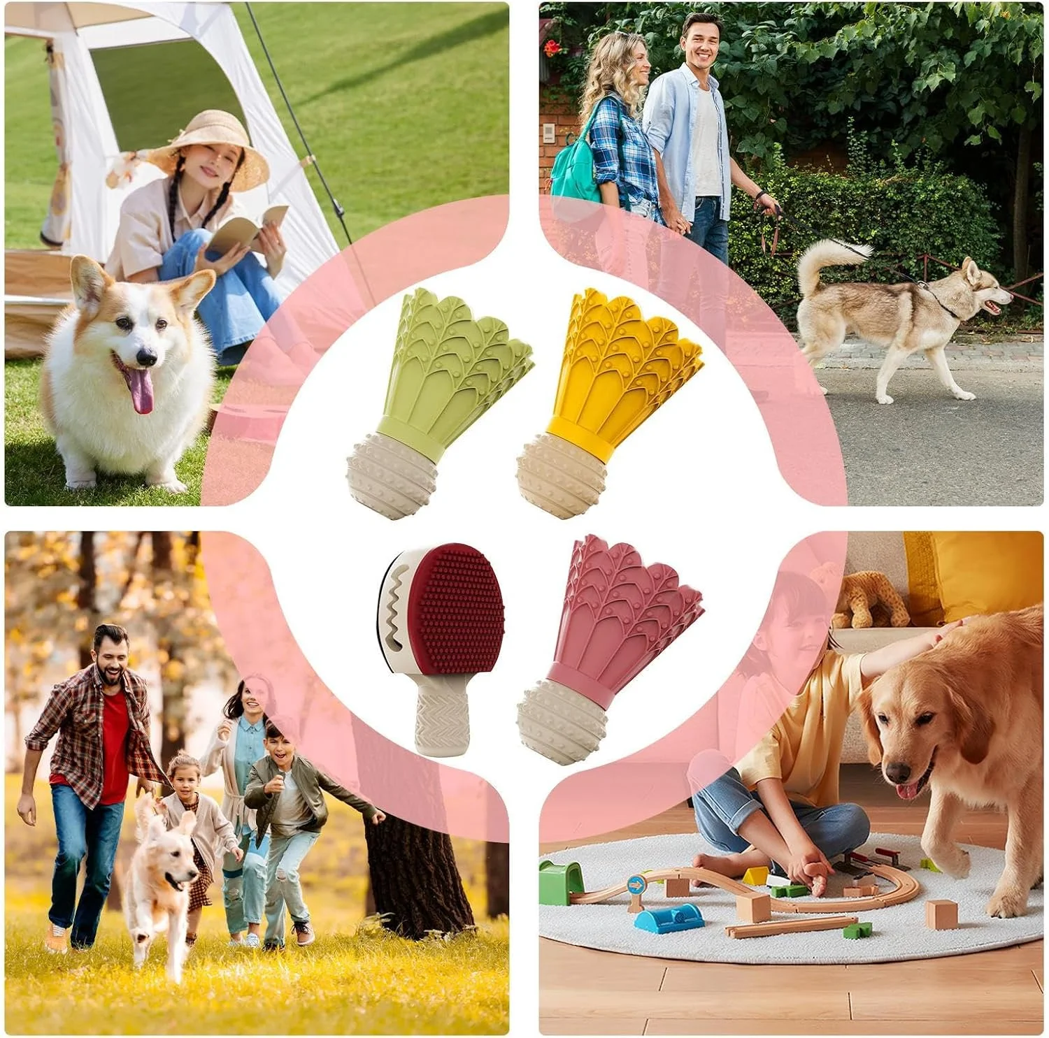 اسباب بازی پخش کننده تشویقی سگ | لوازم حیوانات خانگی طرح بدمینتون با زنگوله | اسباب بازی جویدنی سگ - برای سفر، استخر، پارک، حیاط، اتاق خواب، باغ، داخل و خارج از خانه و اوقات خانوادگی اسباب بازی پخش کننده تشویقی سگ | لوازم حیوانات خانگی طرح بدمینتون با زنگوله | اسباب بازی جویدنی سگ - برای سفر، استخر، پارک، حیاط، اتاق خواب، باغ، داخل و خارج از خانه و اوقات خانوادگی