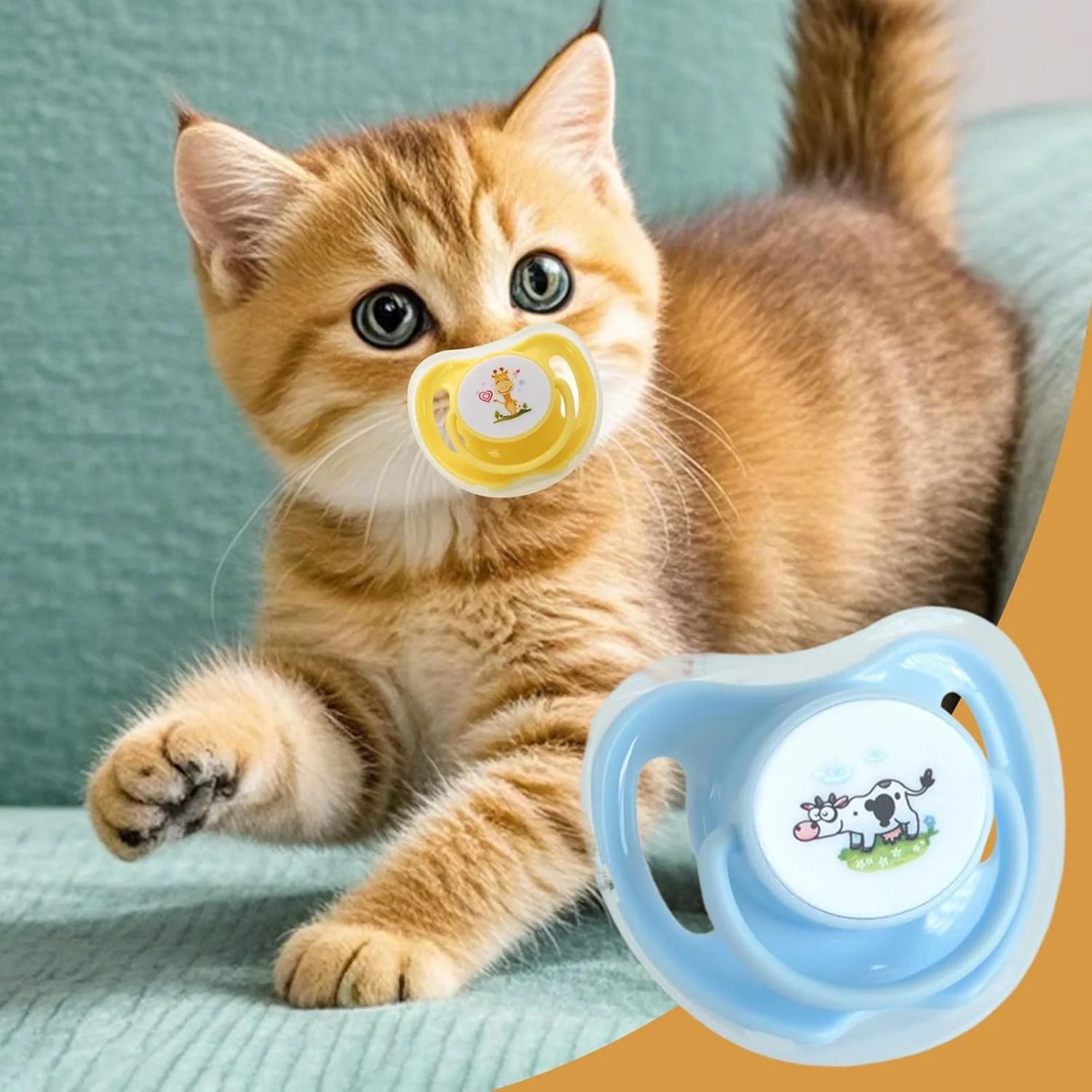 پستانک گربه | پستانک توله سگ برای سگ های کوچک - اسباب بازی جویدنی سیلیکونی به شکل پروانه، لوازم دندان درآوردن برای حیوانات خانگی، مناسب چرت زدن، خواب و پناهگاه پستانک گربه | پستانک توله سگ برای سگ های کوچک - اسباب بازی جویدنی سیلیکونی به شکل پروانه، لوازم دندان درآوردن برای حیوانات خانگی، مناسب چرت زدن، خواب و پناهگاه