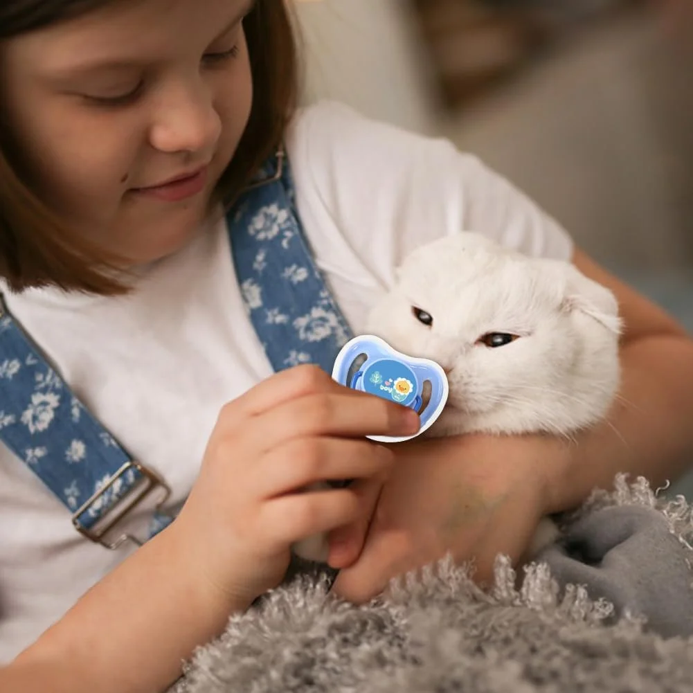 اسباب بازی پستانک سگ - پستانک های جویدنی آرامش بخش توله سگ | اسباب بازی دندان درآوردن حیوانات خانگی سیلیکونی برای مسافرت های خارج از منزل، گربه ها و سگ های کوچک