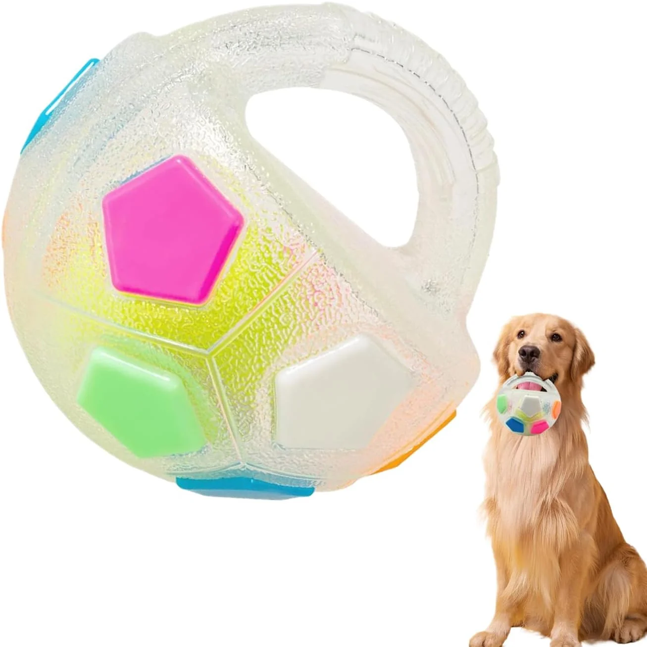 توپ سگ برای جویدن تهاجمی - لوازم حیوانات خانگی تعاملی - اسباب بازی شناور پرتاب و گرفتن - برای نژادهای کوچک، متوسط و بزرگ، جویدن تهاجمی، بازی توله سگ، غنی سازی در فضای باز، پیاده روی و آموزش