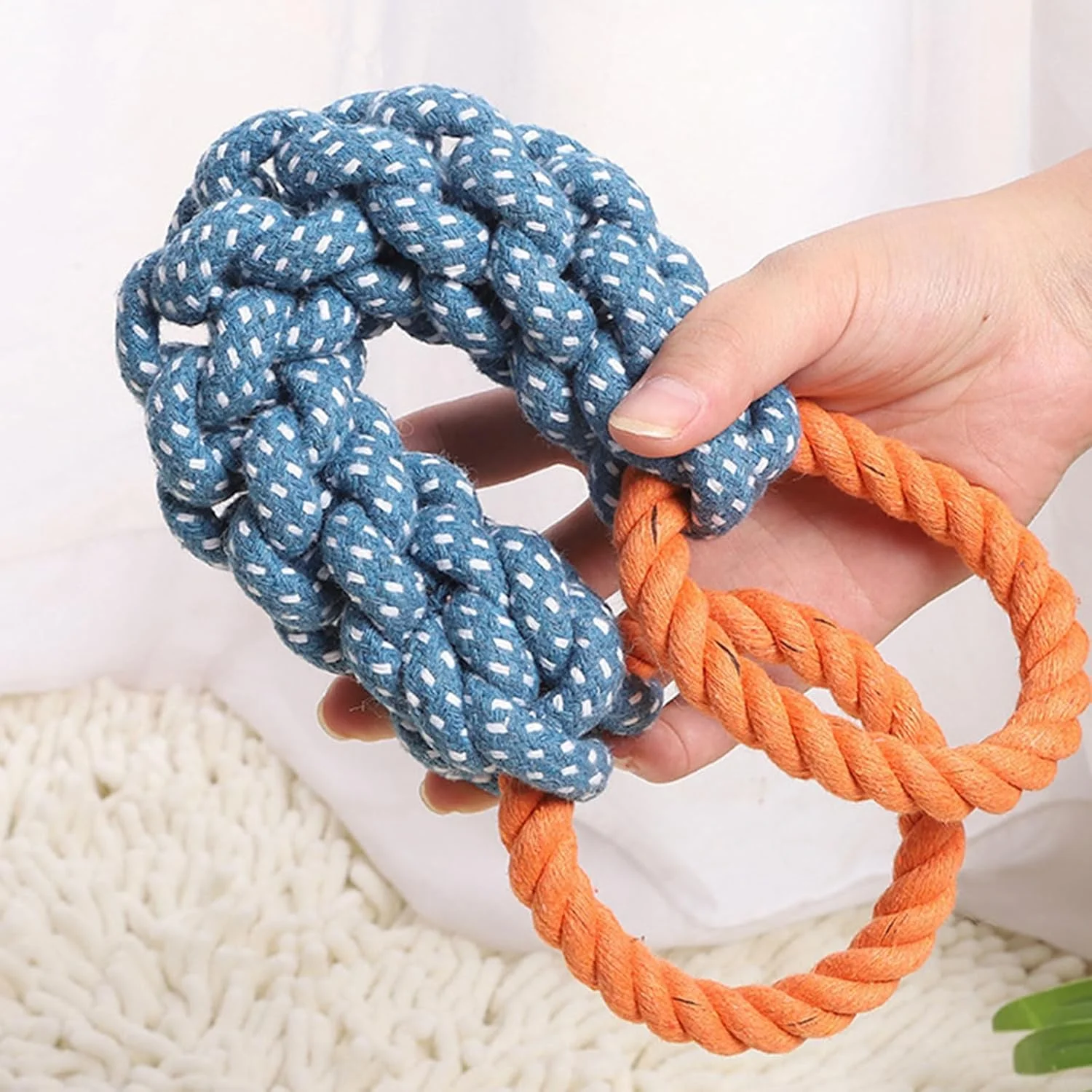 اسباب بازی طنابی پنبه ای طرح ذرت، اسباب بازی جویدنی ایمن برای حیوانات خانگی، مناسب دندان درآوردن سگ، بهداشت دهان و دندان و سرگرمی اسباب بازی طنابی پنبه ای طرح ذرت، اسباب بازی جویدنی ایمن برای حیوانات خانگی، مناسب دندان درآوردن سگ، بهداشت دهان و دندان و سرگرمی