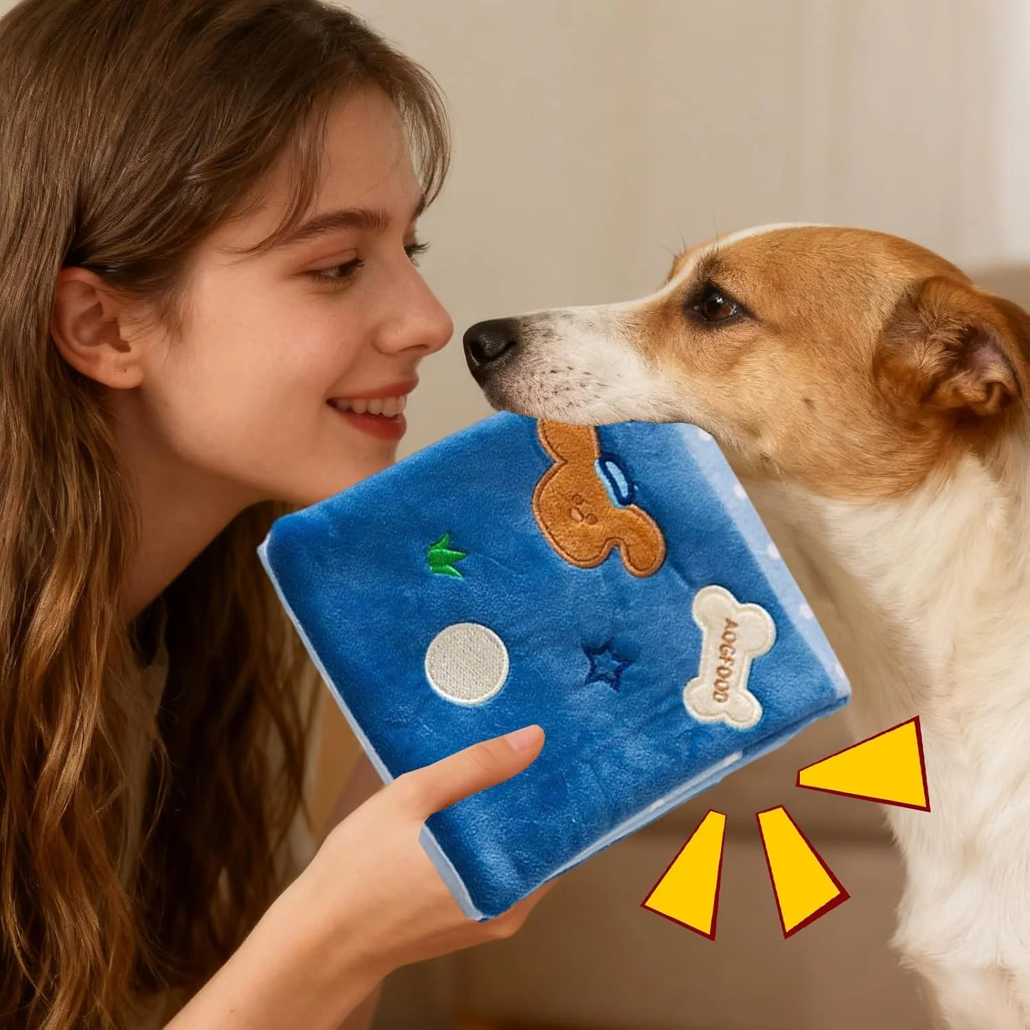 پد بویایی سگ، پخش کننده تشویقی - آموزش مهارت جویدن حیوانات خانگی - پد اسباب بازی پخش کننده تشویقی سگ | برای نژادهای متوسط، داخل خانه، بیرون خانه، بالکن، مسافرت، حیاط خلوت، اتاق نشیمن، پارک