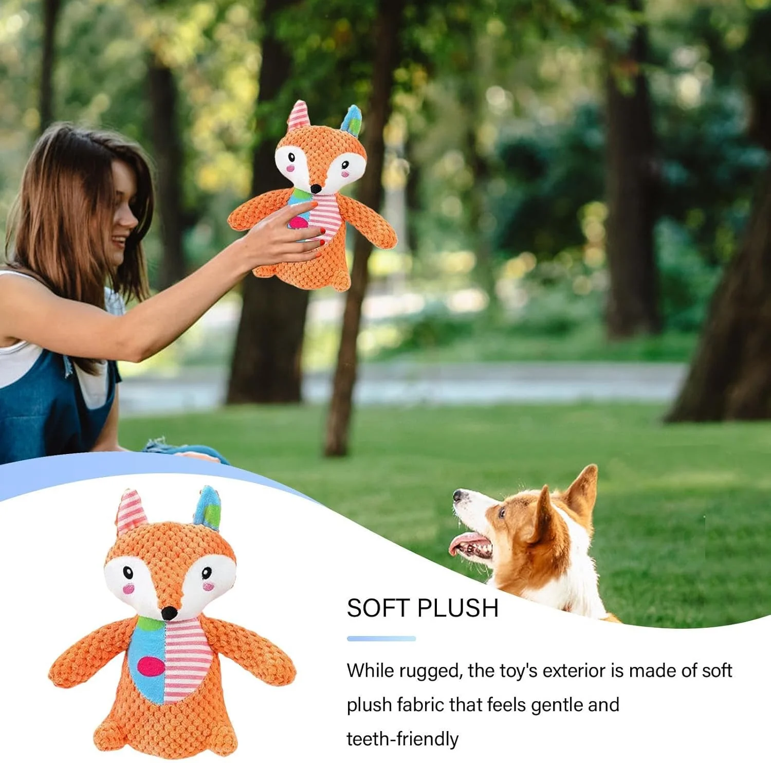 اسباب بازی های جیر جیر کننده برای سگ ها | اسباب بازی های تعاملی چروک | اسباب بازی های سگ پولیشی جیر جیر کننده | برای توله سگ های نژاد کوچک، متوسط و بزرگ، جویدن، تمیز کردن دندان ها و مشغول نگه داشتن آنها