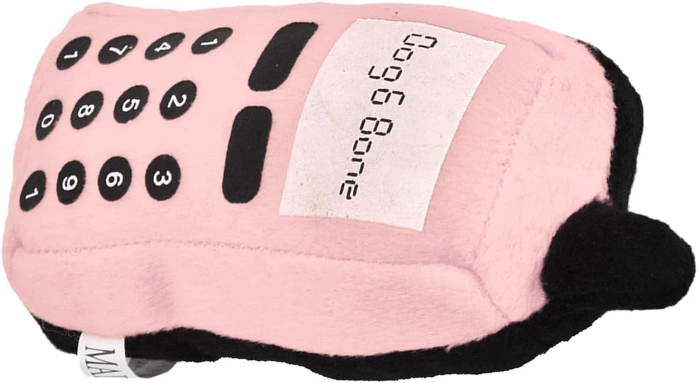 اسباب بازی جویدنی سگ طرح موبایل Tnfeeon، اسباب بازی تعاملی طرح تلفن همراه خنده دار برای سگ و گربه (#1)