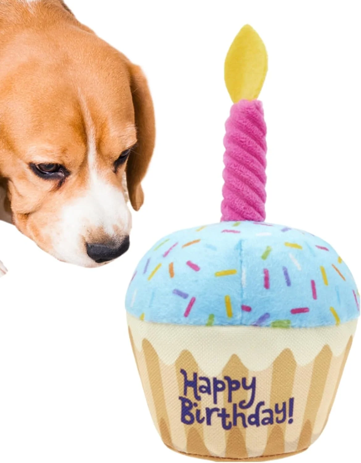 اسباب بازی پولیشی تولد سگ - کیک تولد اسباب بازی توله سگ - دکوراسیون مهمانی زیبا مقاوم در برابر جویدن، وسایل عکس توله سگ برای عکسبرداری مهمانی رویدادهای خانگی داخلی و خارجی