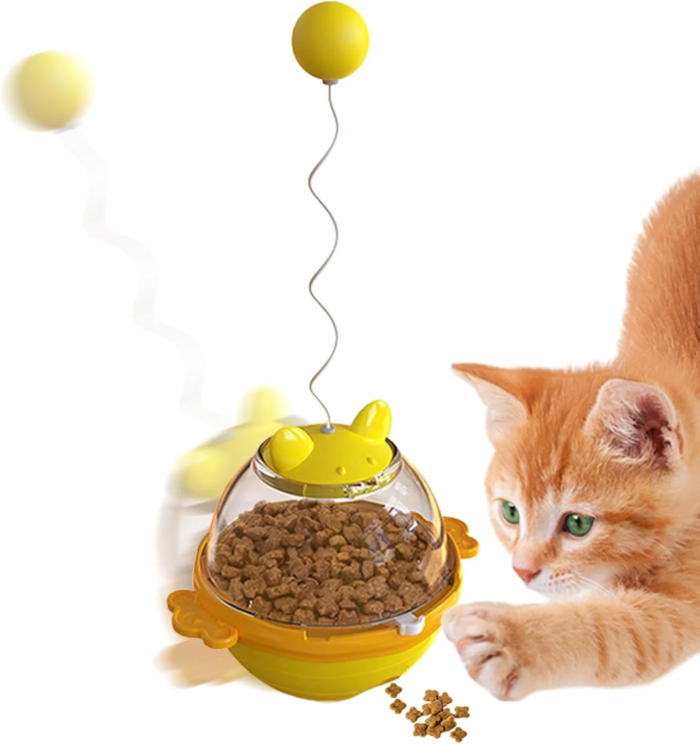 اسباب بازی تشویقی گربه - اسباب بازی پازلی تعاملی گربه - لوازم آموزشی بازی حیوانات خانگی تعاملی برای بچه گربه ها مناسب خانه، باغ، بالکن، اتاق خواب، اتاق مطالعه، اتاق نشیمن و حیاط خلوت