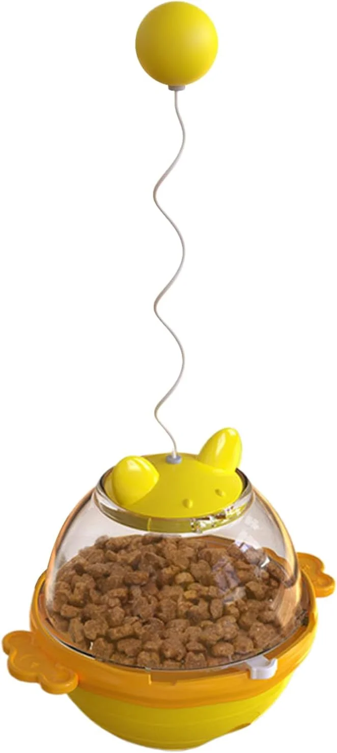 اسباب بازی پخش کننده تشویقی گربه - اسباب بازی تغذیه بچه گربه - لوازم آموزشی بازی تعاملی حیوانات خانگی برای بچه گربه ها خانه باغ بالکن اتاق خواب مطالعه اتاق نشیمن حیاط خلوت